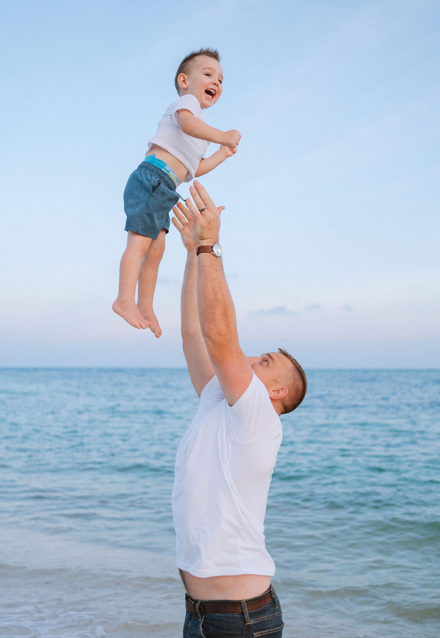 Key West family photographer documenting vacation memories with tropical beach portraits in Florida Keys