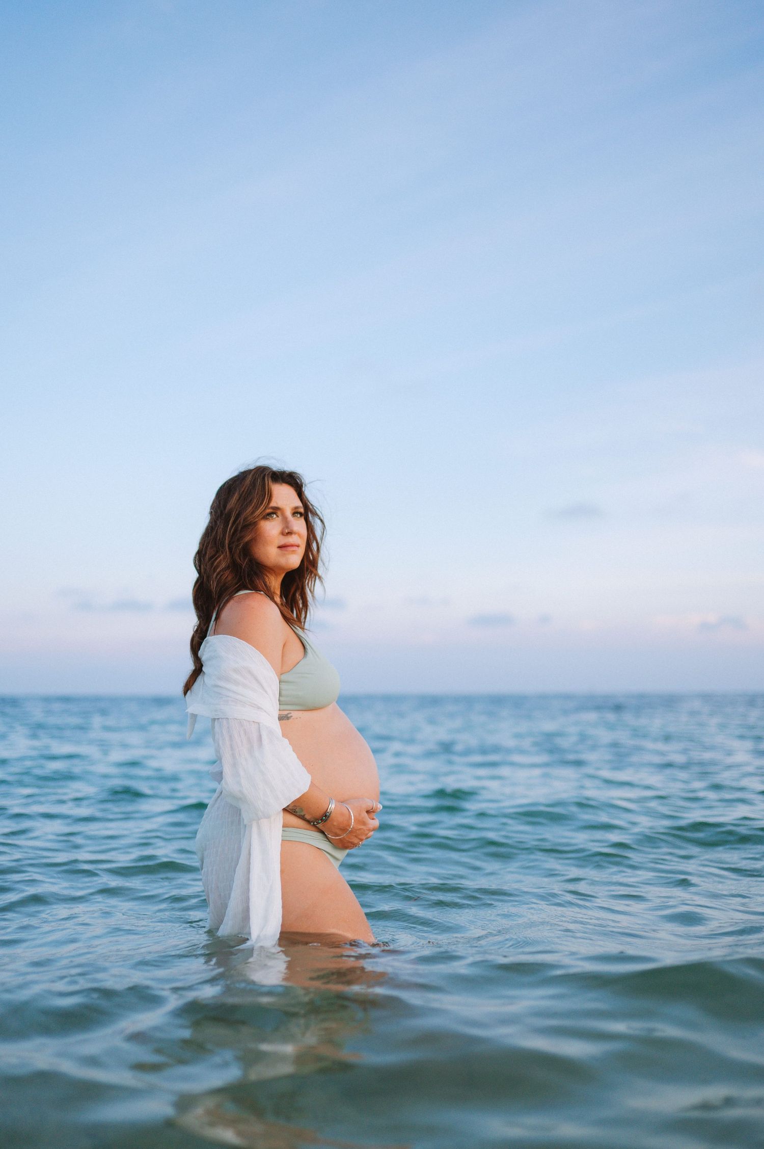 Key West pregnancy photographer documenting intimate maternity sessions along the Florida Keys coastline