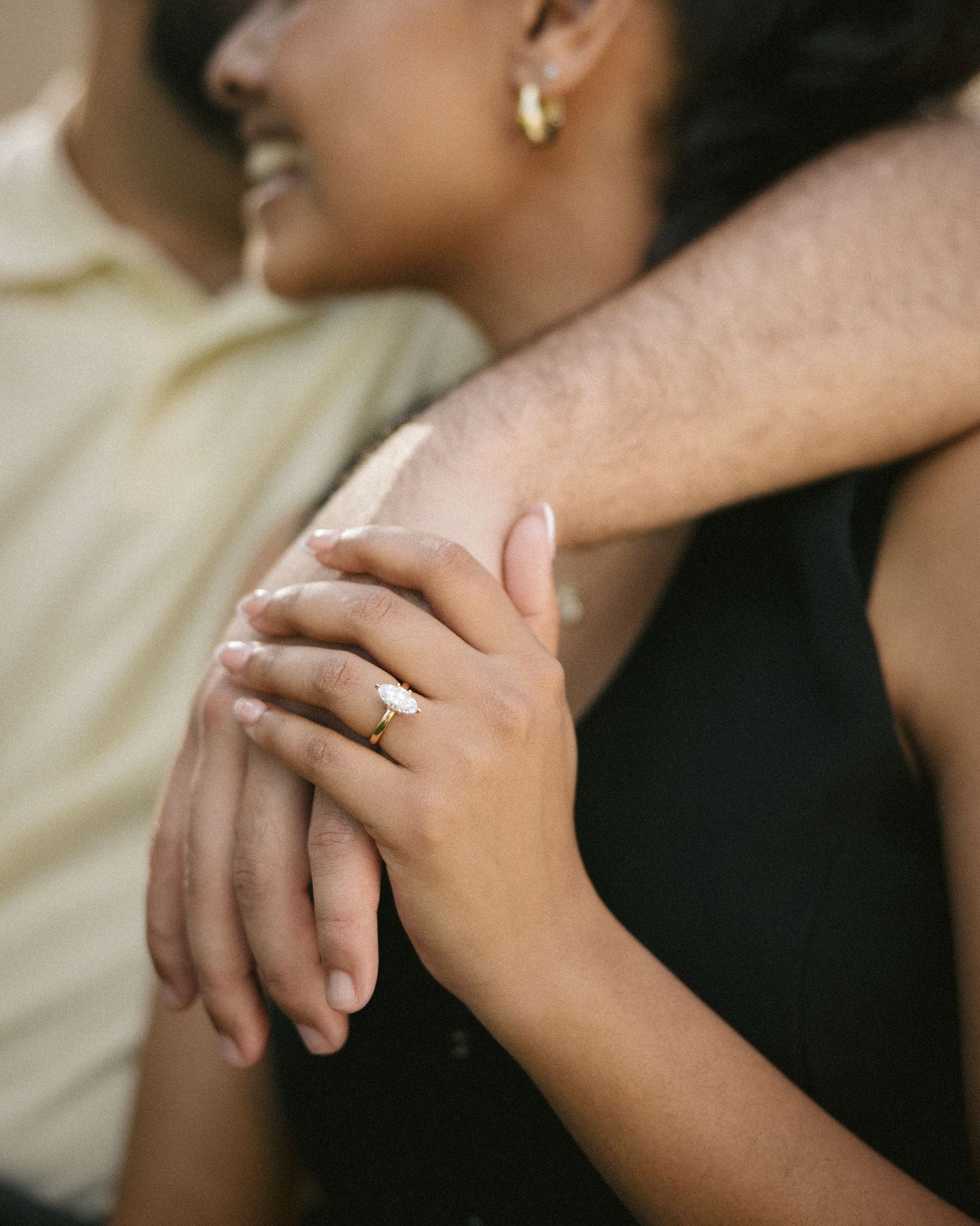 Couple during engagement session in Florida
Romantic engagement session portrait