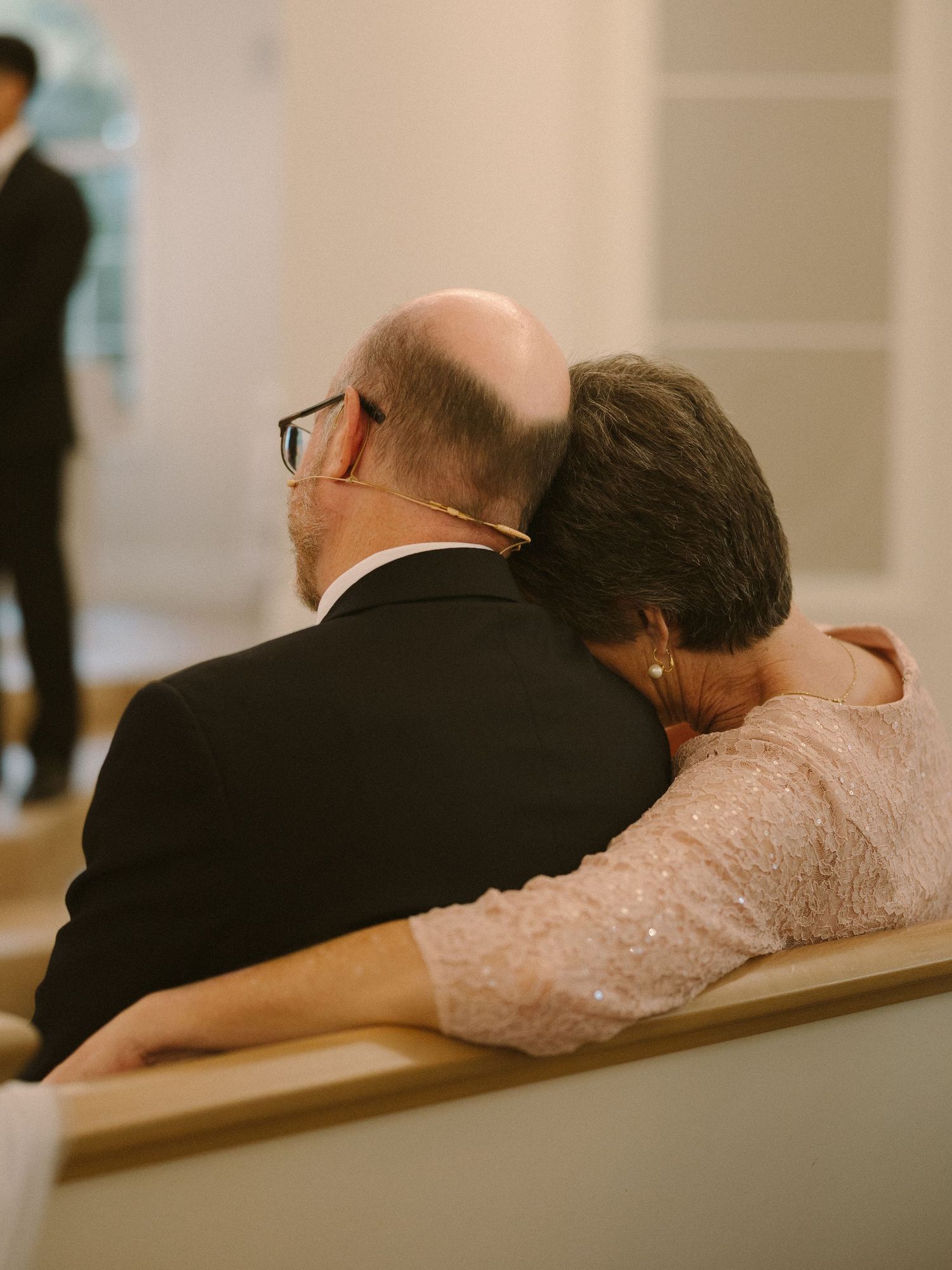 Meaningful and emotional moment surrounded by loved ones.