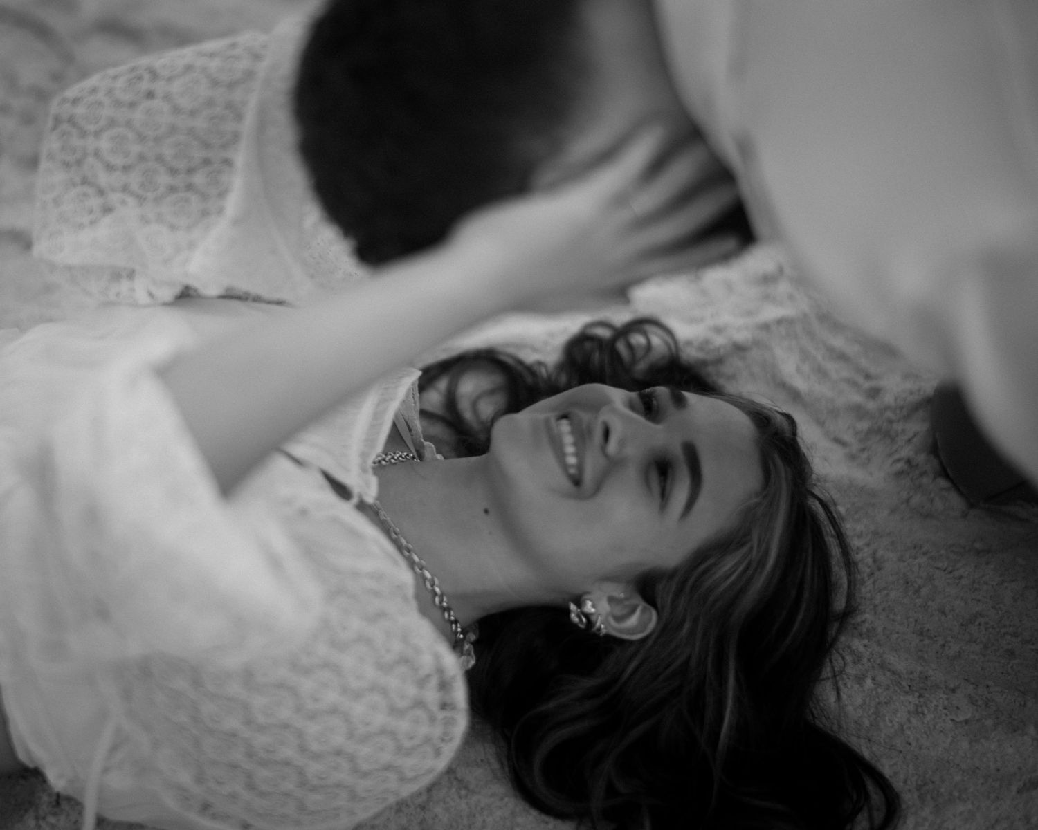 Couple during engagement session in Florida
Romantic engagement session portrait