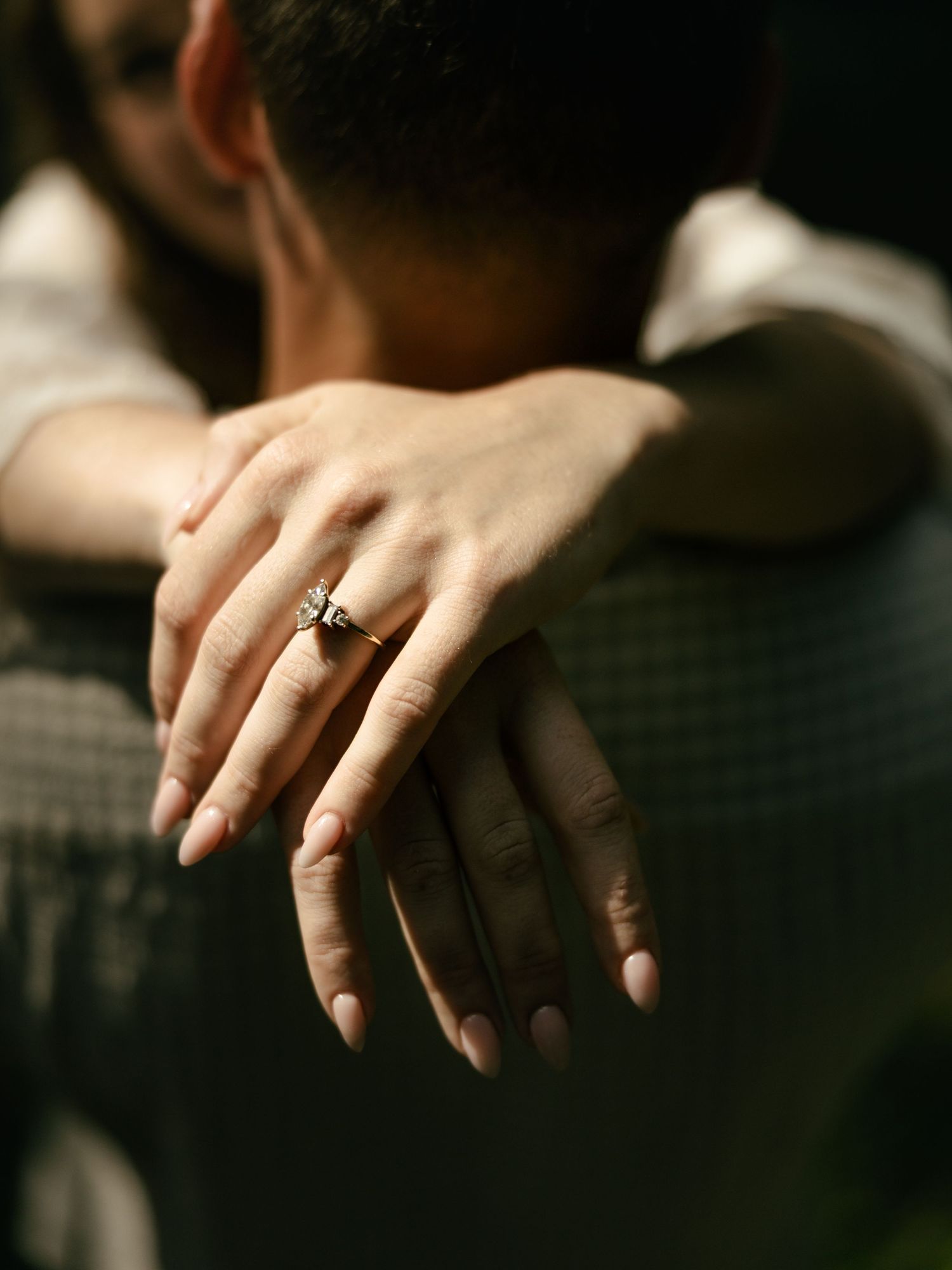 Couple during engagement session in Florida
Romantic engagement session portrait