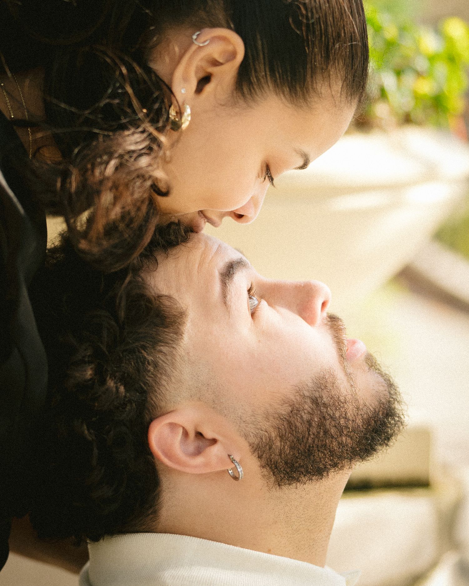 Couple during engagement session in Florida
Romantic engagement session portrait