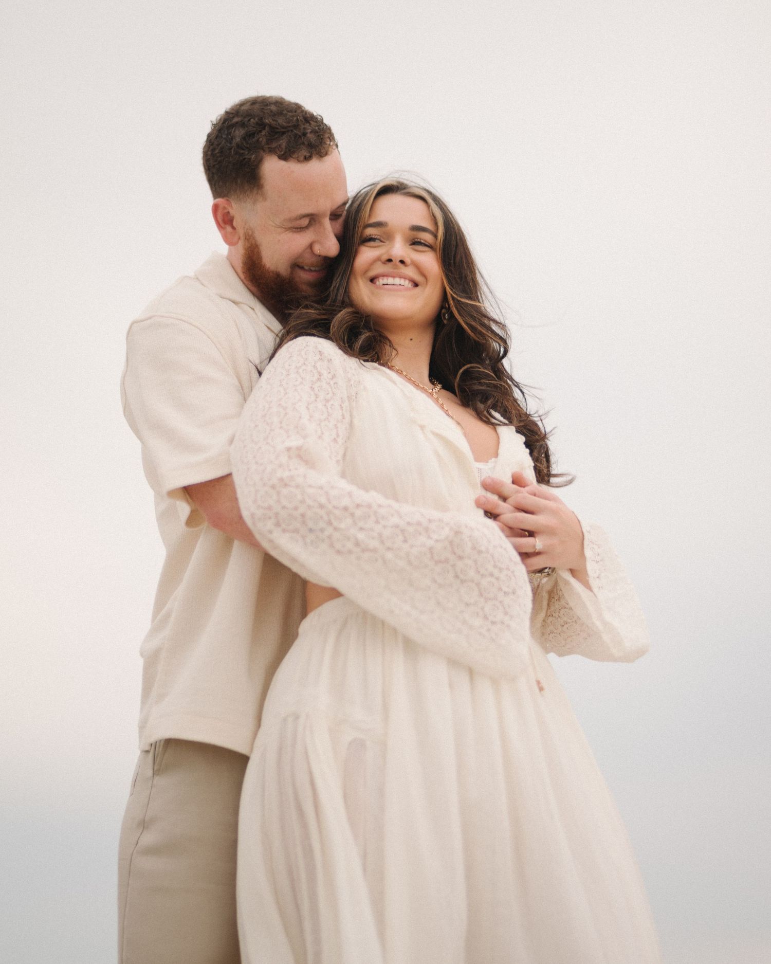 Couple during engagement session in Florida
Romantic engagement session portrait