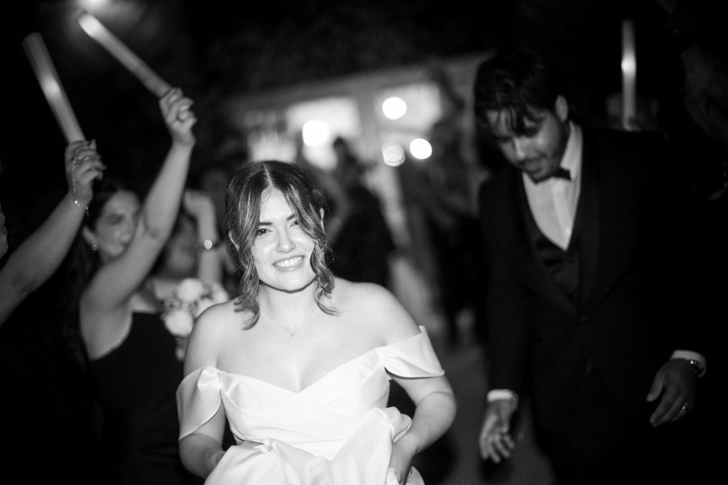 Wedding couple photographed in natural light
Bride and groom embracing during wedding day
Candid moment from a Florida wedding