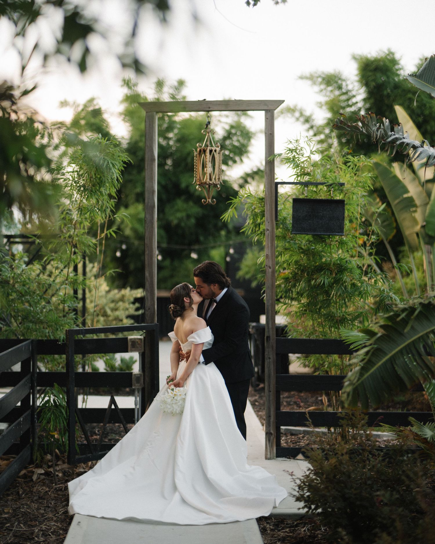 Wedding couple photographed in natural light
Bride and groom embracing during wedding day
Candid moment from a Florida wedding