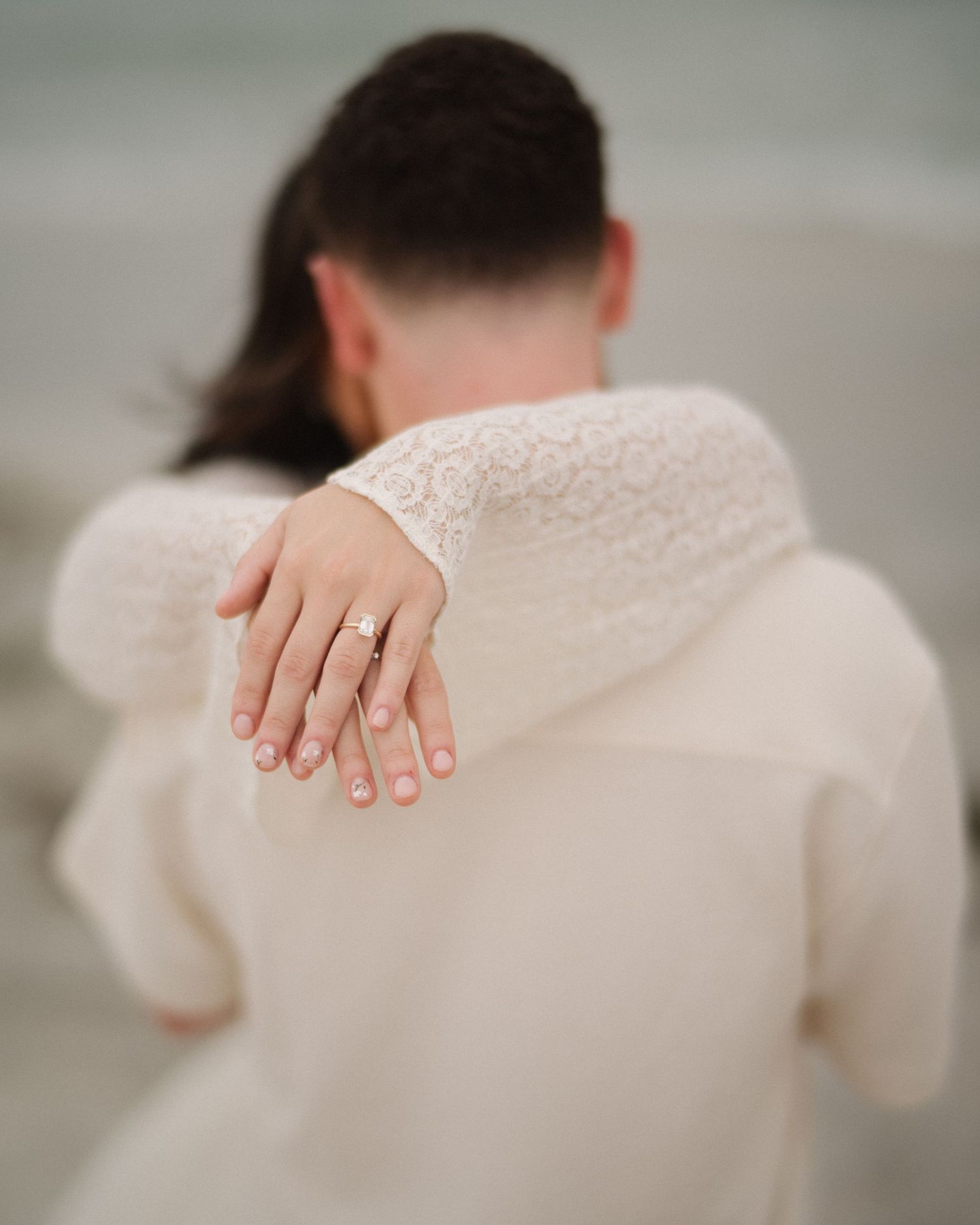 Couple during engagement session in Florida
Romantic engagement session portrait