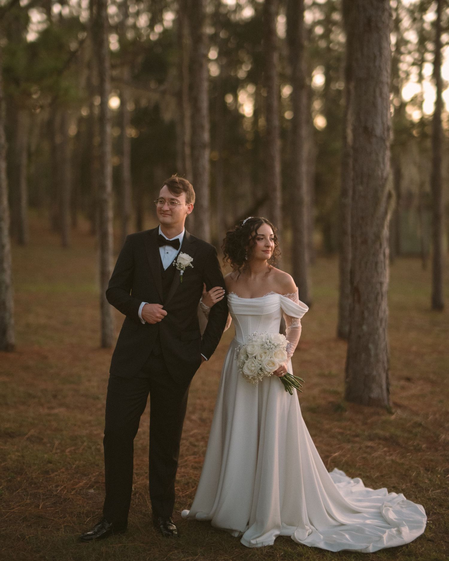 Wedding couple photographed in natural light
Bride and groom embracing during wedding day
Candid moment from a Florida wedding