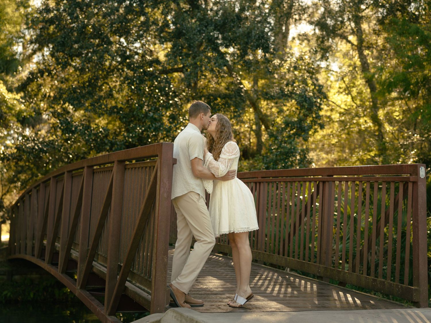 Couple during engagement session in Florida
Romantic engagement session portrait