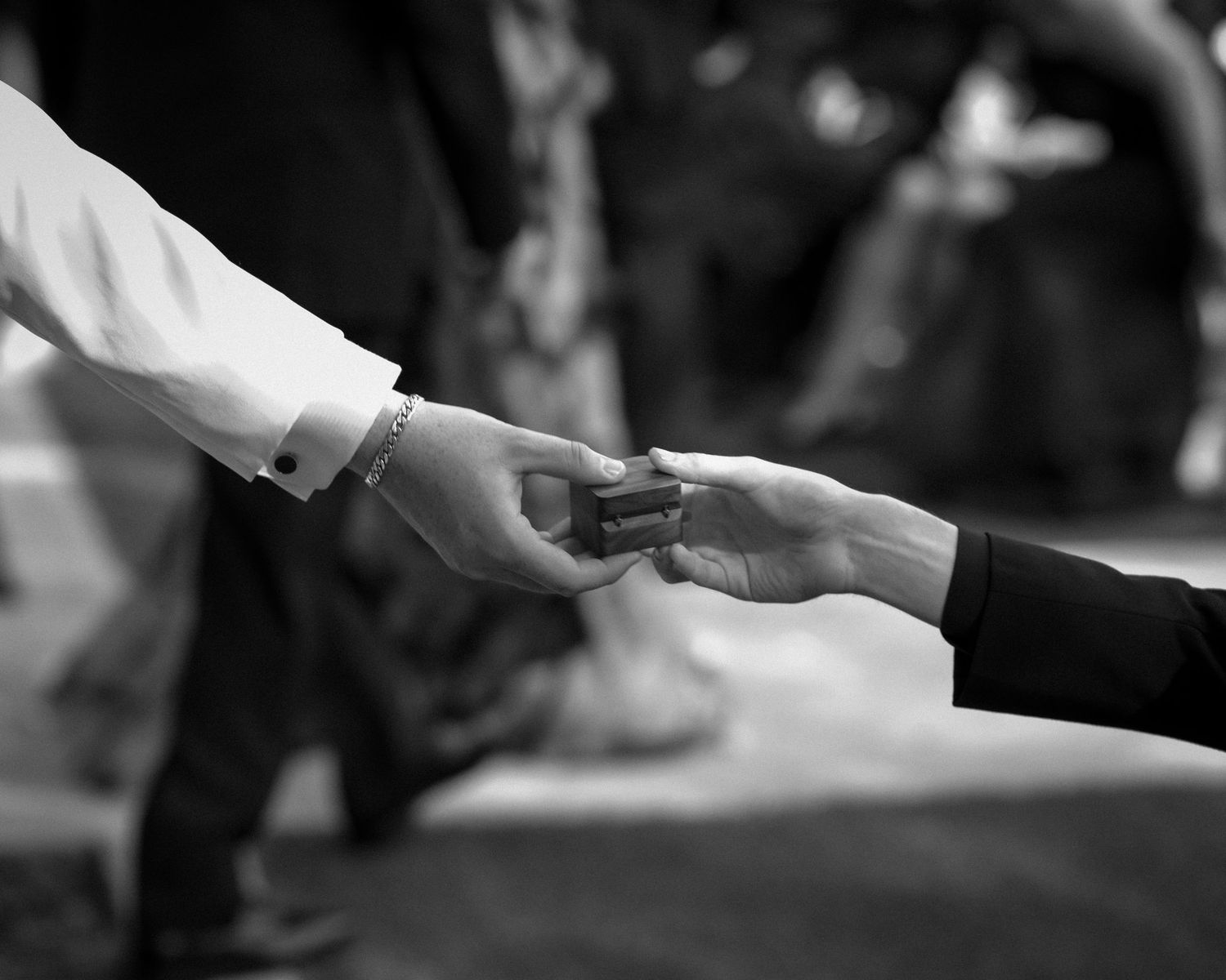 Wedding couple photographed in natural light
Bride and groom embracing during wedding day
Candid moment from a Florida wedding