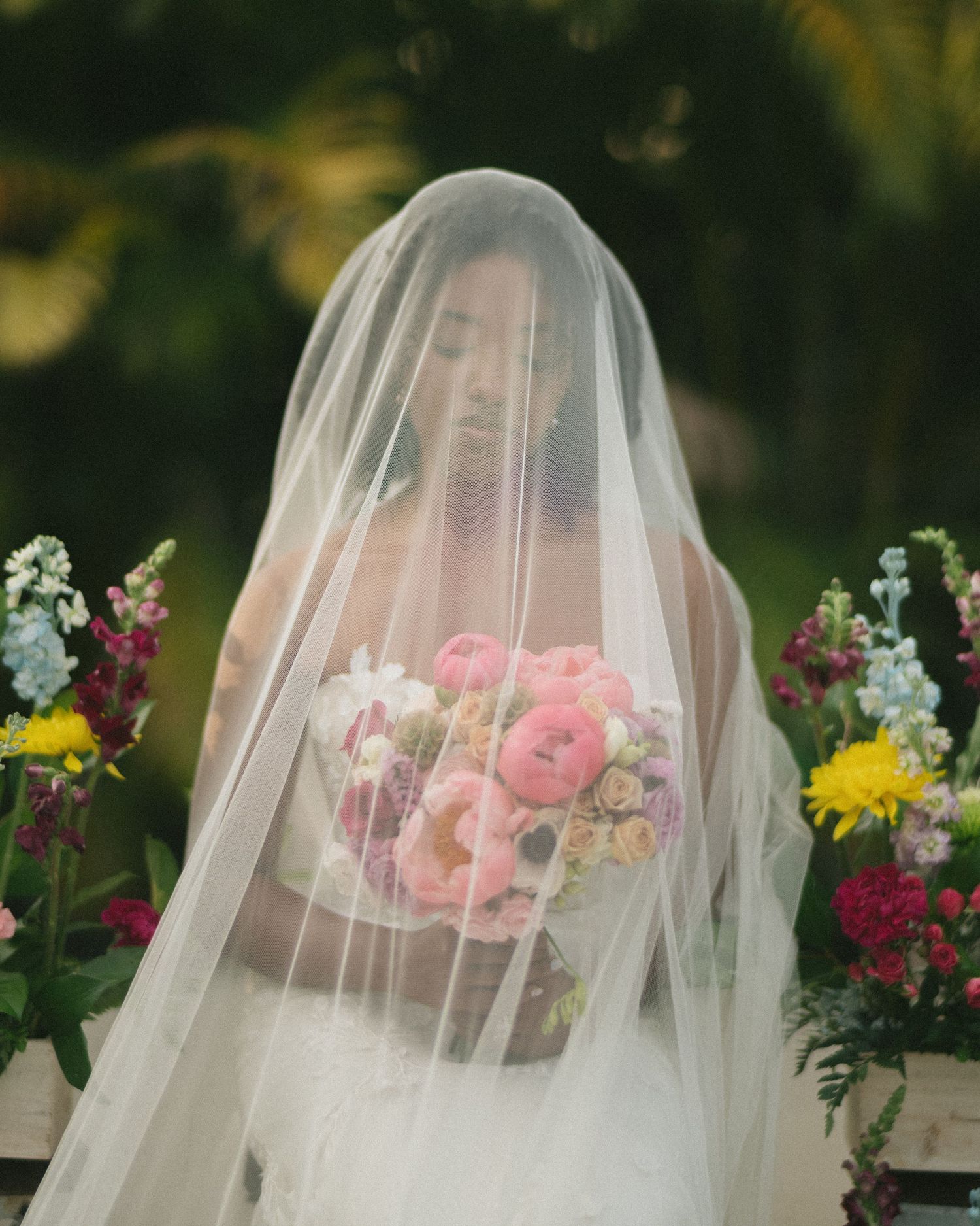 Wedding couple photographed in natural light
Bride and groom embracing during wedding day
Candid moment from a Florida wedding