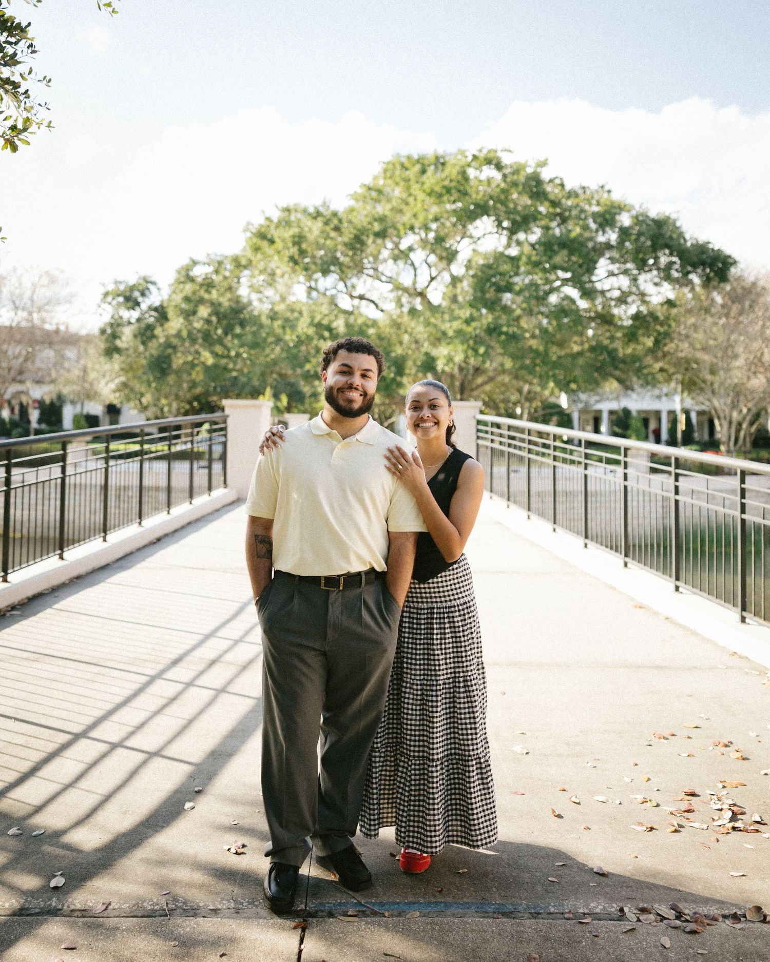 Couple during engagement session in Florida
Romantic engagement session portrait
