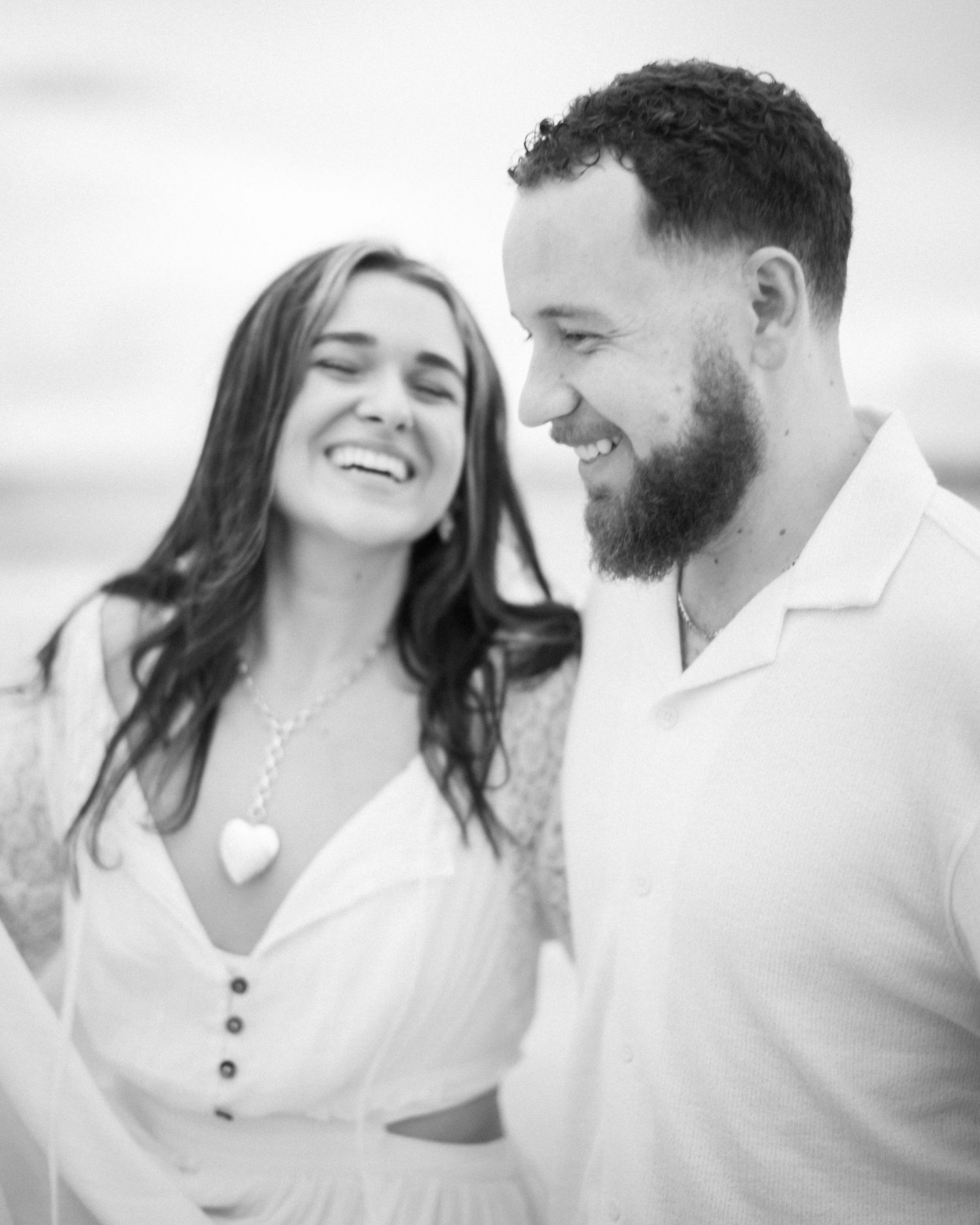Couple during engagement session in Florida
Romantic engagement session portrait
