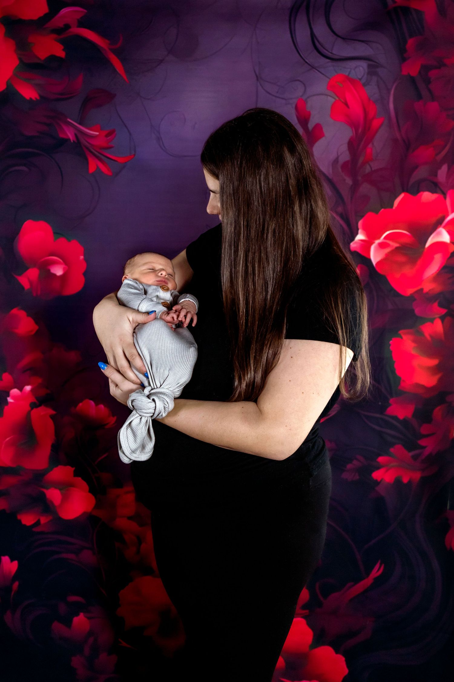 Newborn baby photography session in Nova Scotia