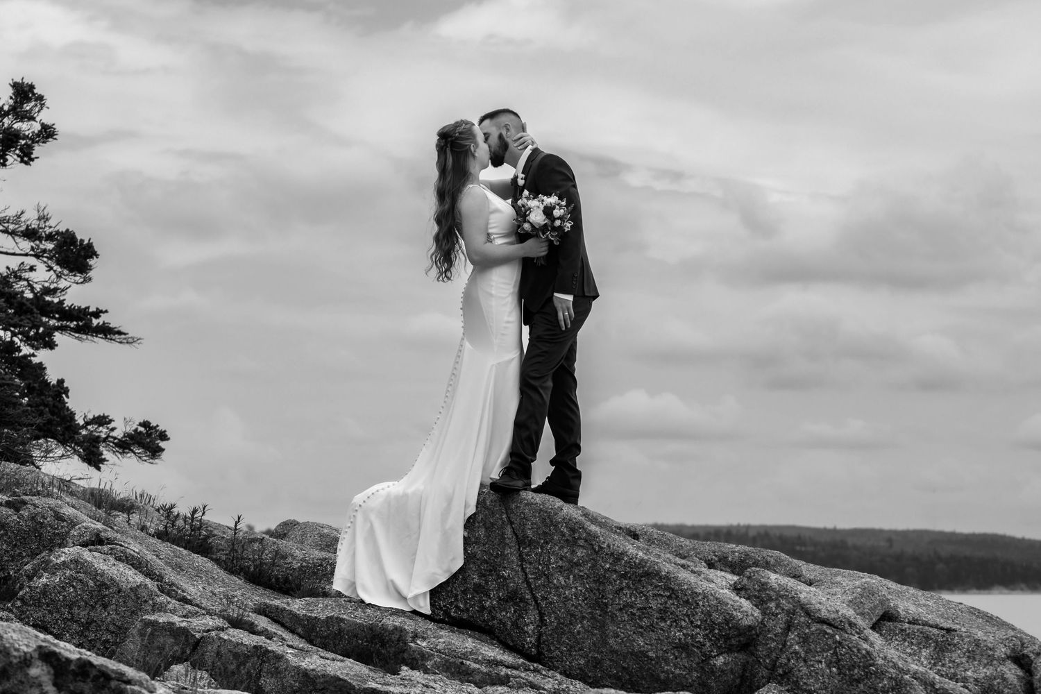 Wedding ceremony photography overlooking the Atlantic Ocean
