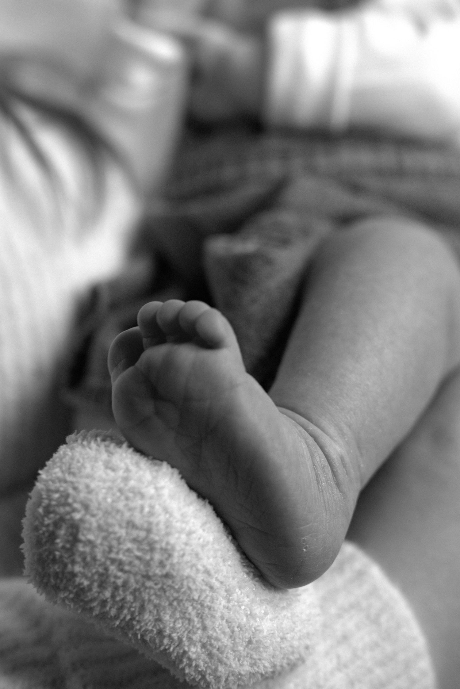 Cozy newborn photography setup in Halifax Nova Scotia