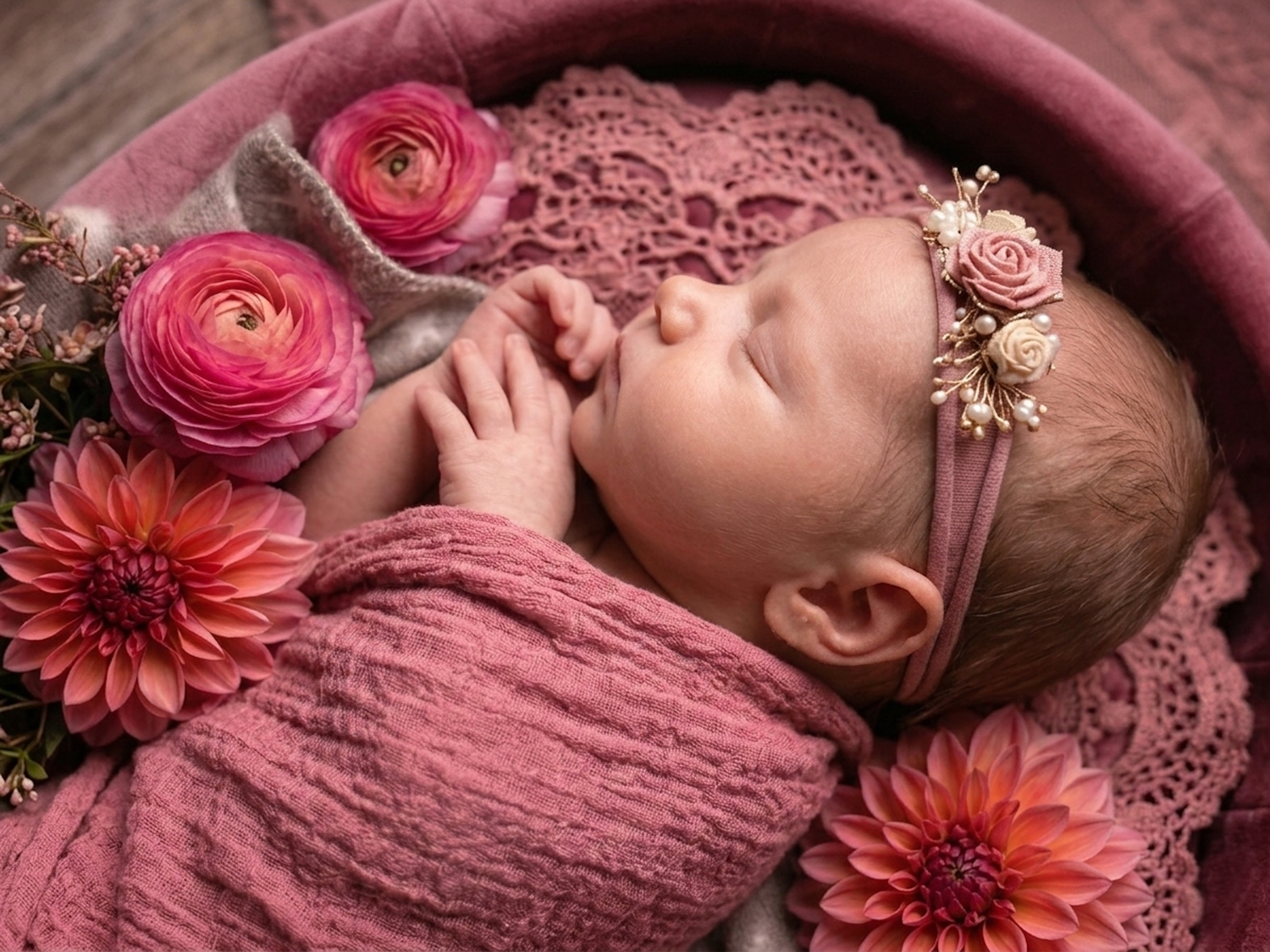 Newborn session basket pose chester newborn phtography
