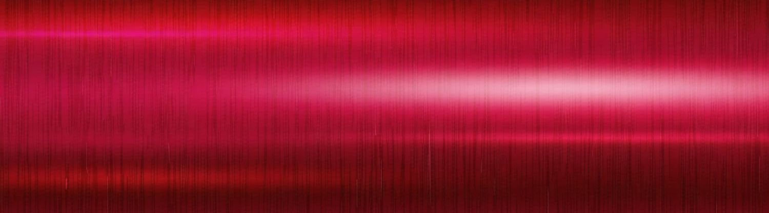 Shiny red metallic brushed surface texture with bright horizontal light reflection and gradient effect.