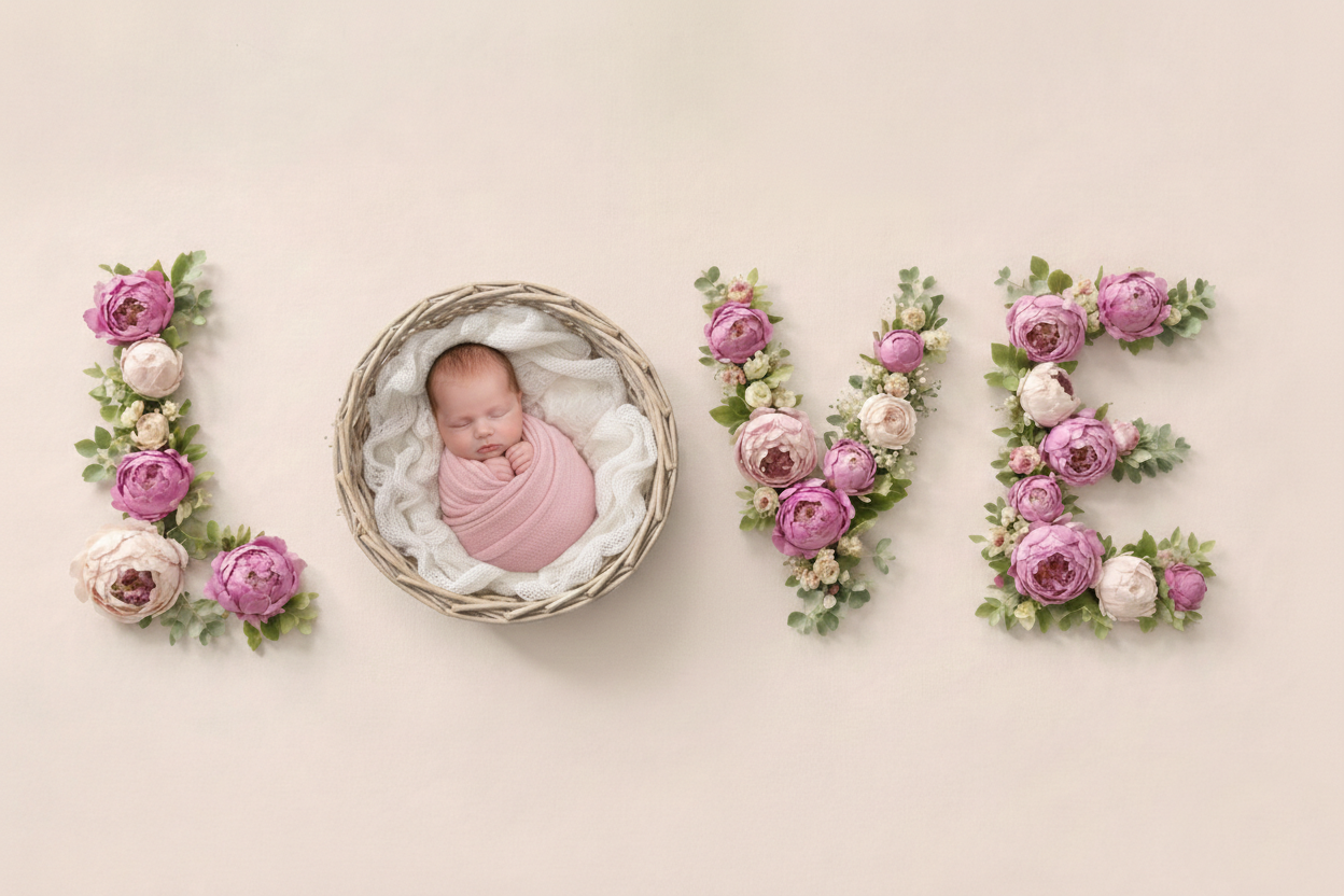 Newborn baby boy composite by Atlantic Memories Photography, South Shore Nova Scotia newborn photographer