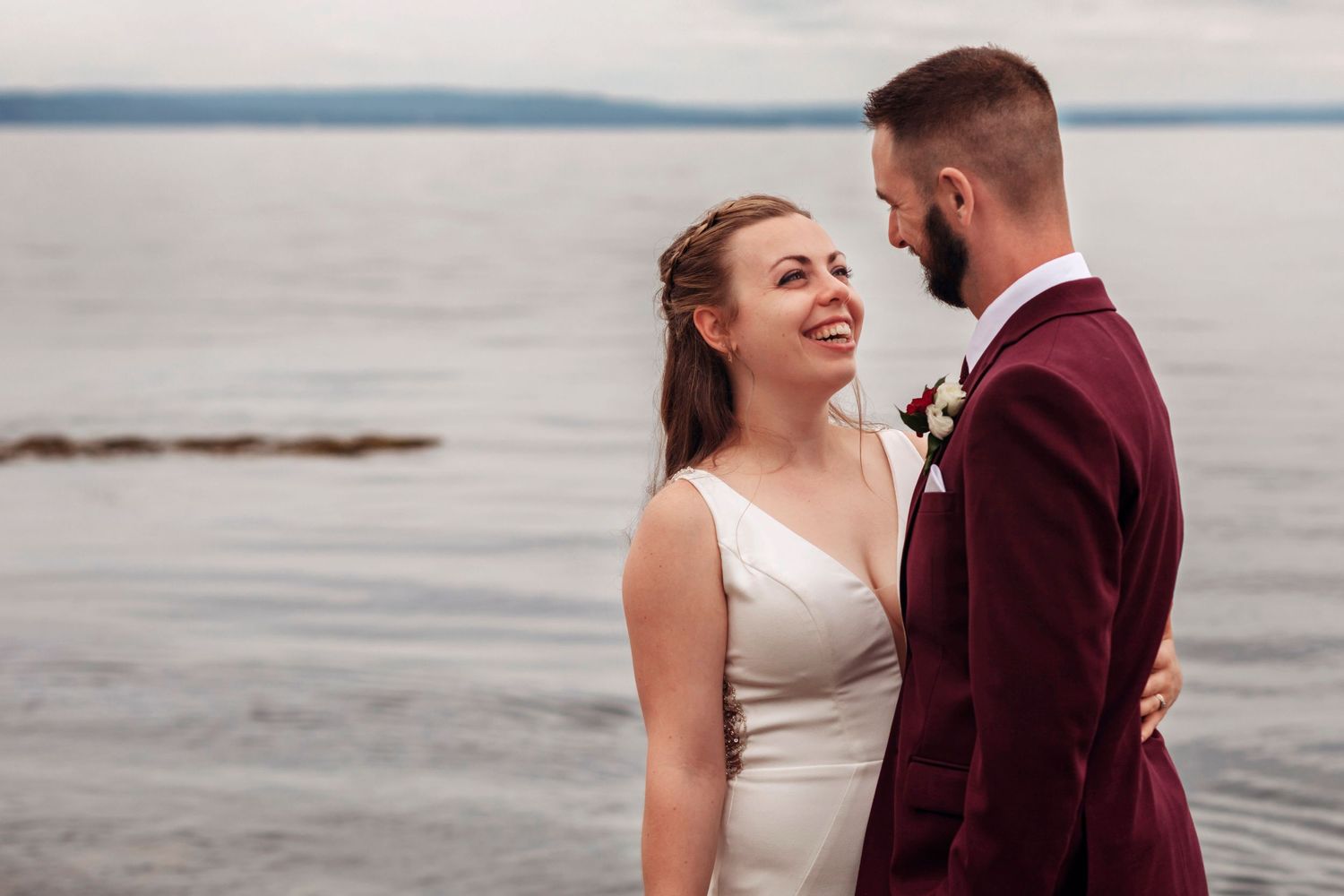 Wedding ceremony photography overlooking the Atlantic Ocean