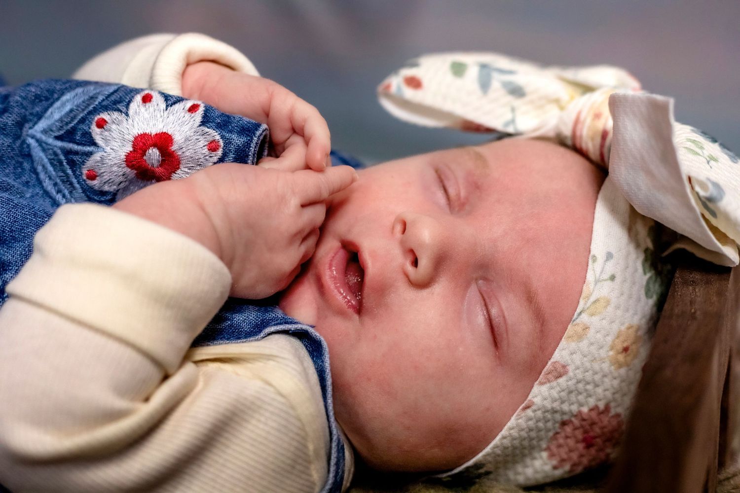 Newborn baby photography session in Nova Scotia