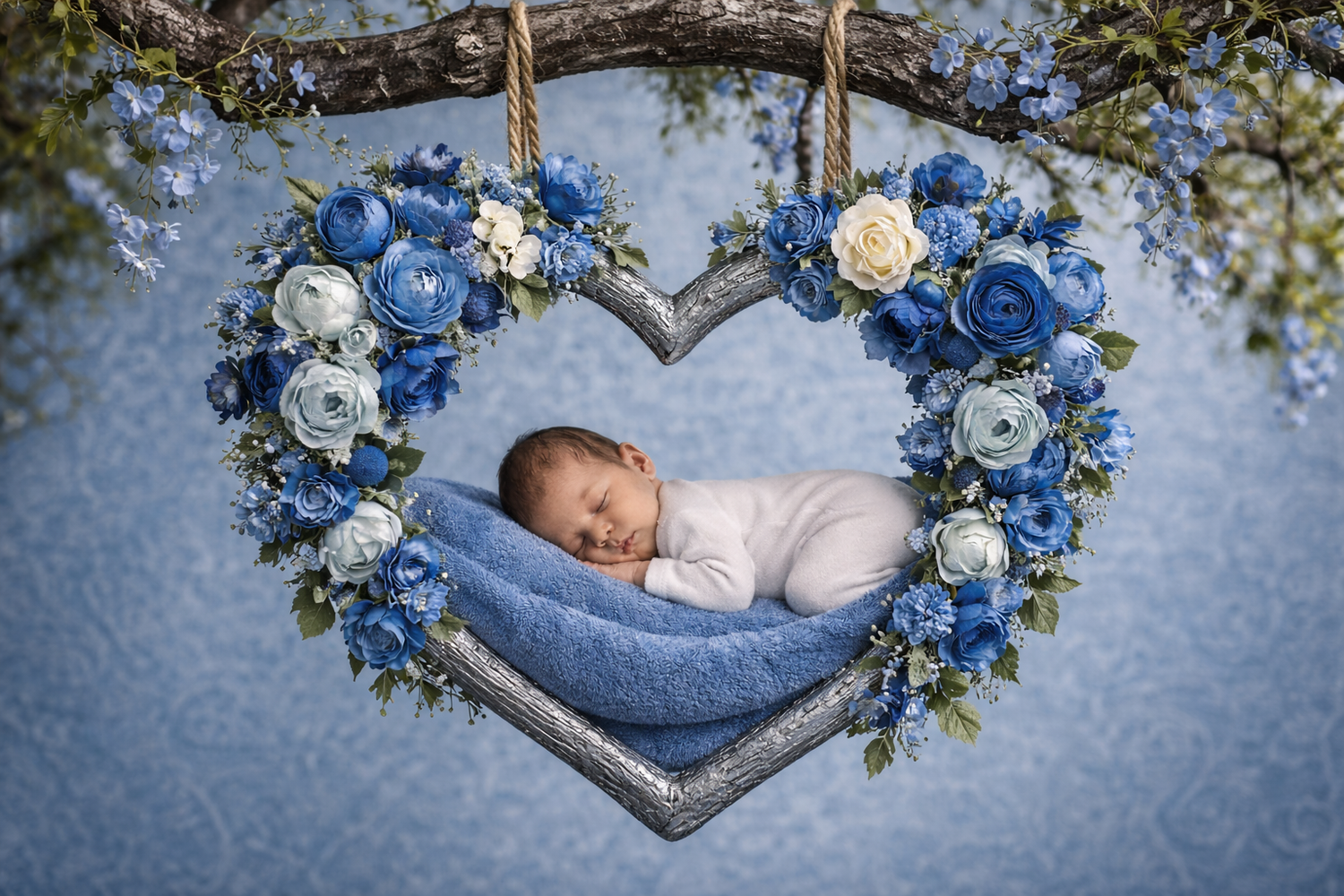 Newborn baby boy composite by Atlantic Memories Photography, South Shore Nova Scotia newborn photographer