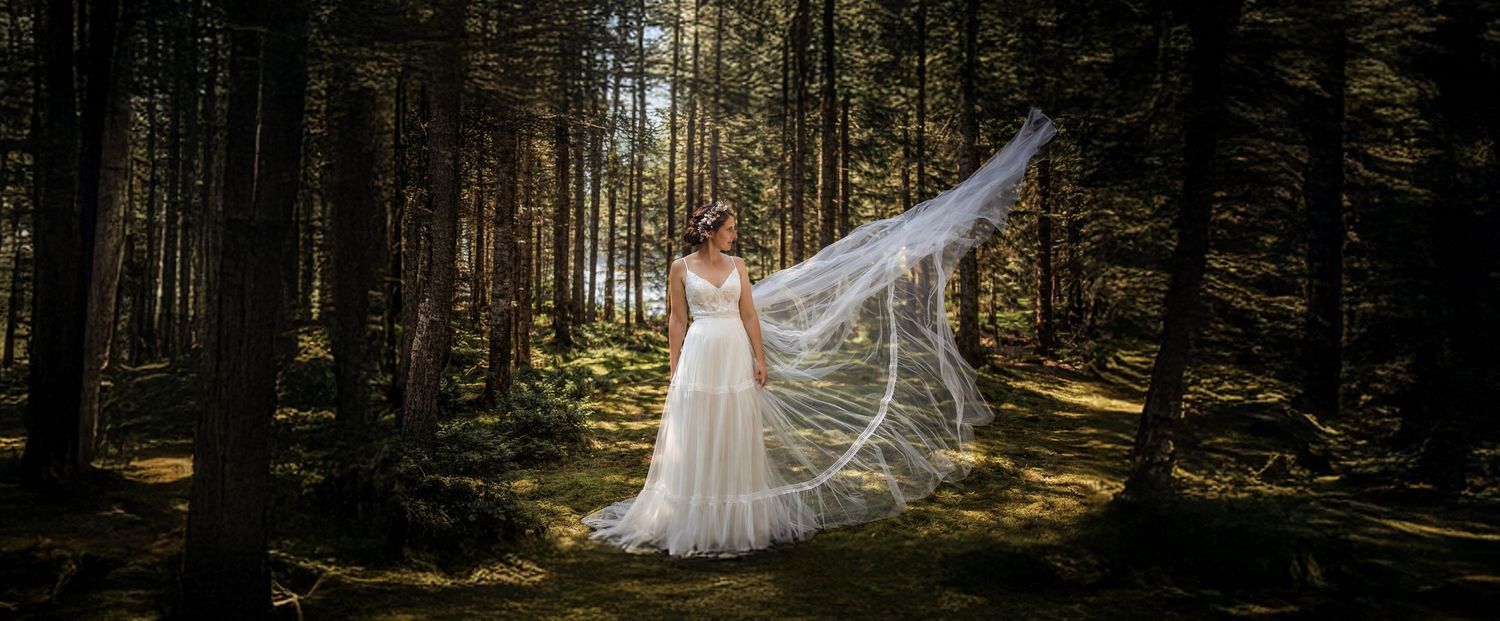 Bride portrait at Peggy’s Cove Nova Scotia