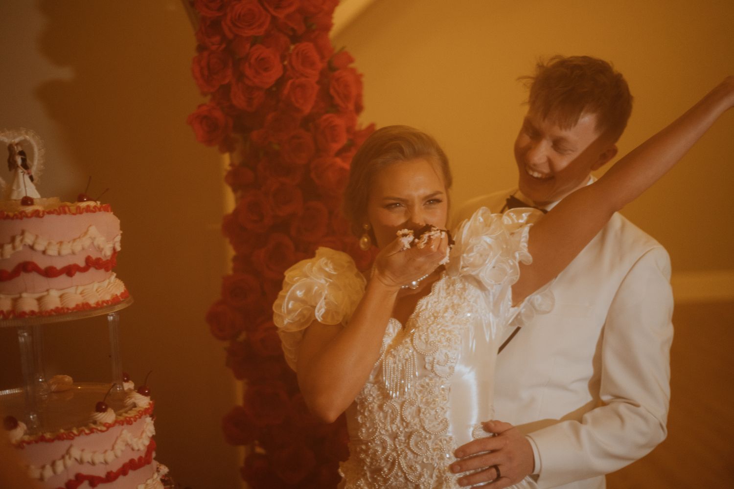 Utah wedding photographer capturing warm, moody bridal portraits. Florida wedding photographer documenting intimate vintage moments