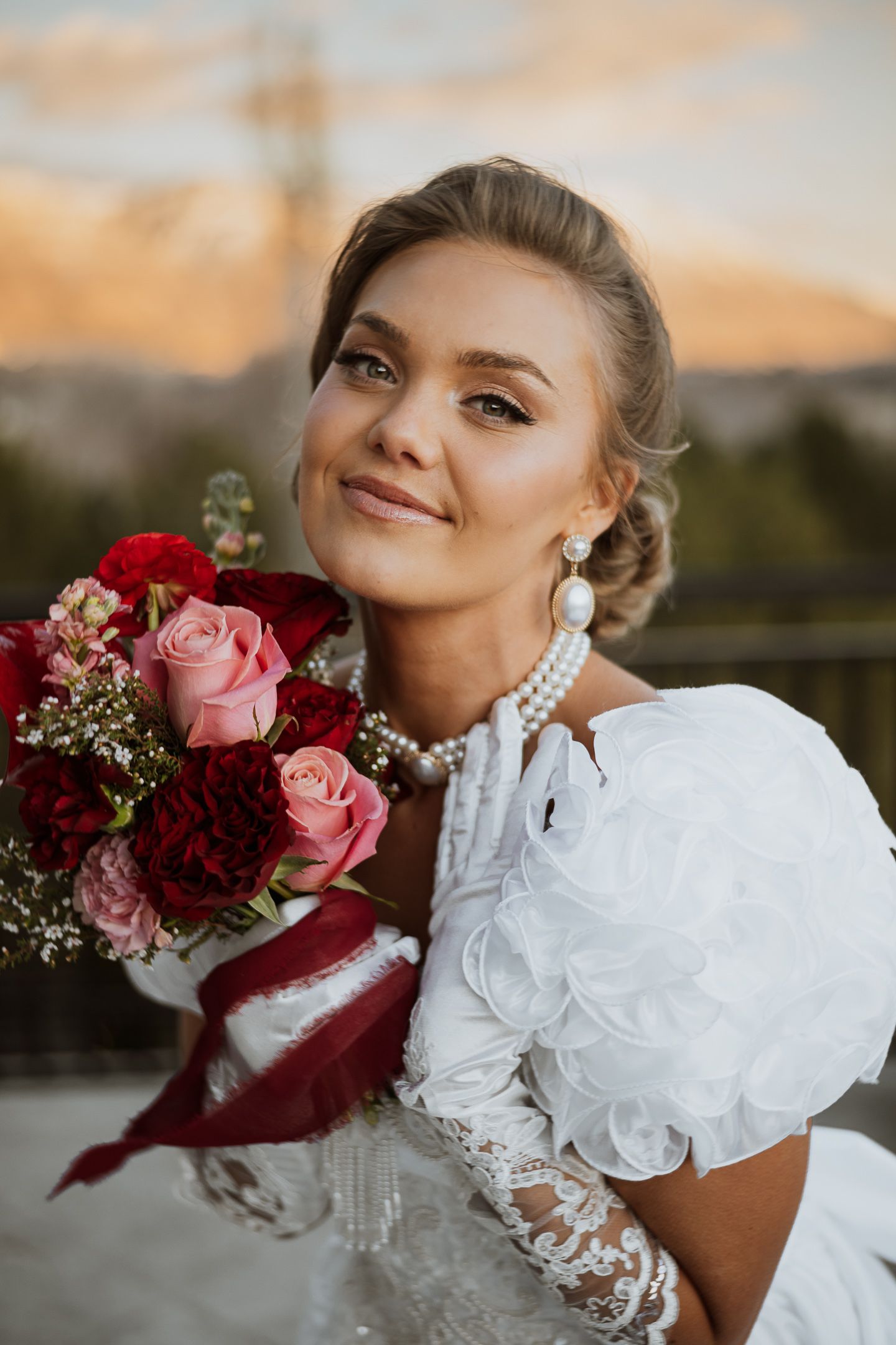 Utah wedding photographer capturing warm, moody bridal portraits. Florida wedding photographer documenting intimate