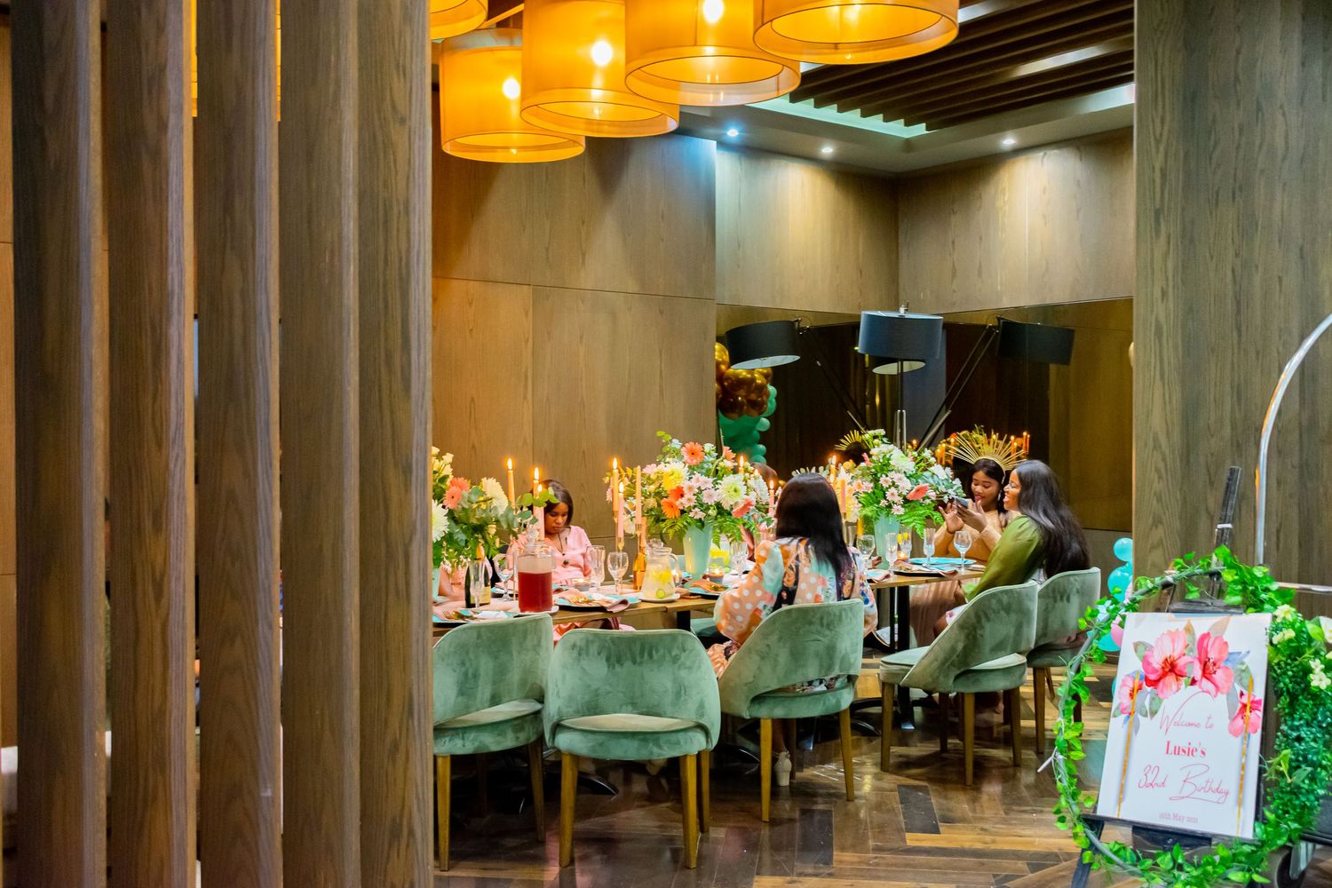 Image of a venue taken during a birthday event.