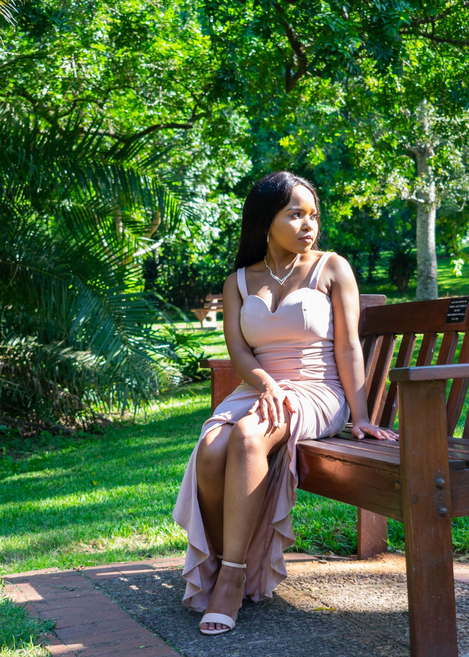 Graduate posing for a photoshoot held in Durban.
