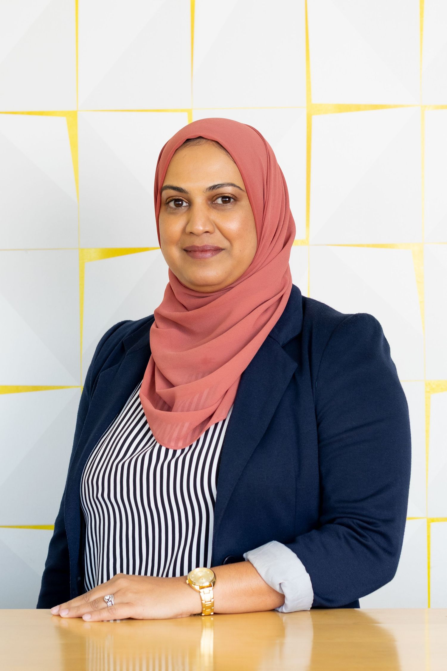A woman during a corporate photoshoot in Durban.