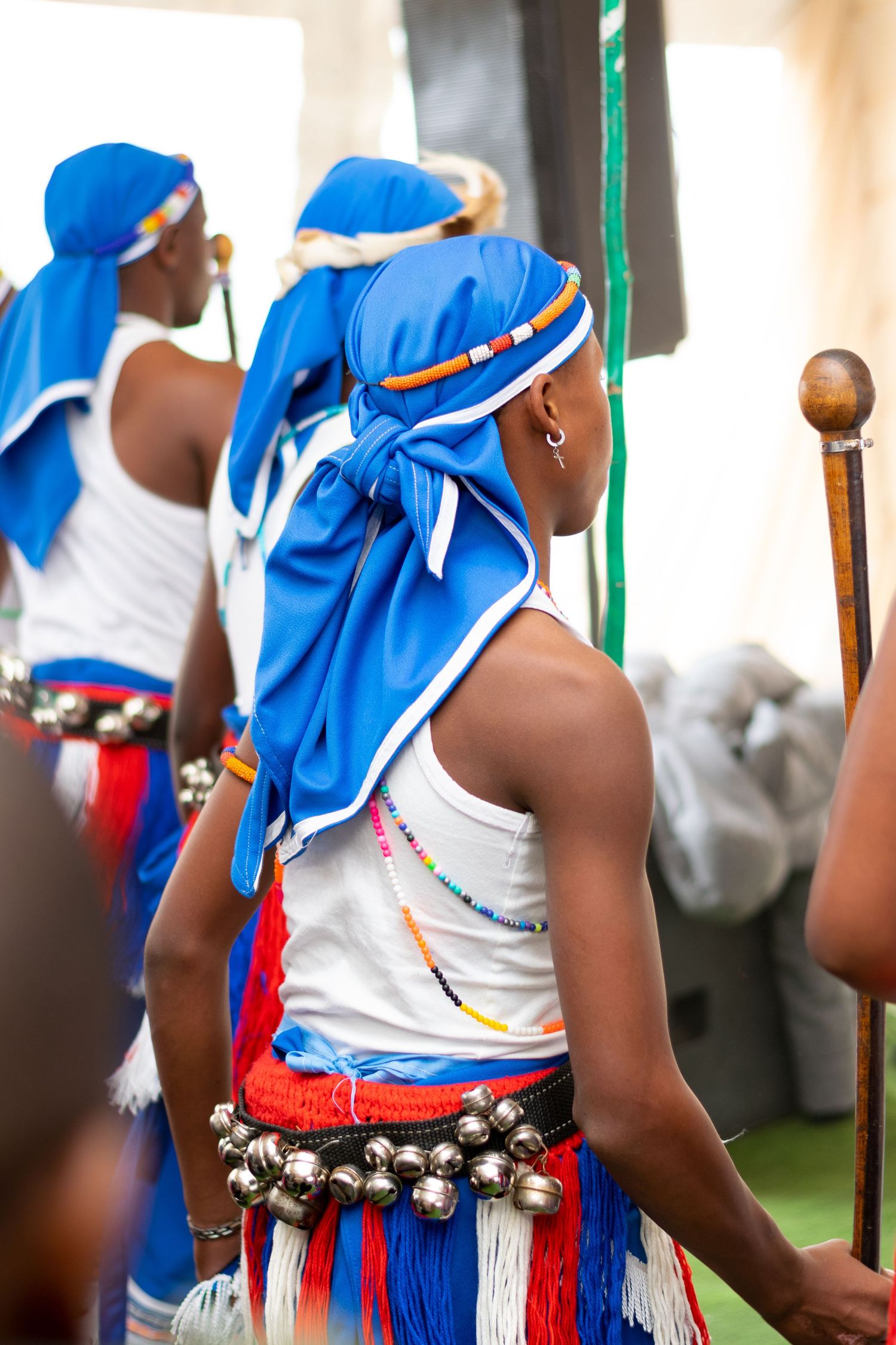Traditional attire at a traditional wedding in Eastern Cape.
