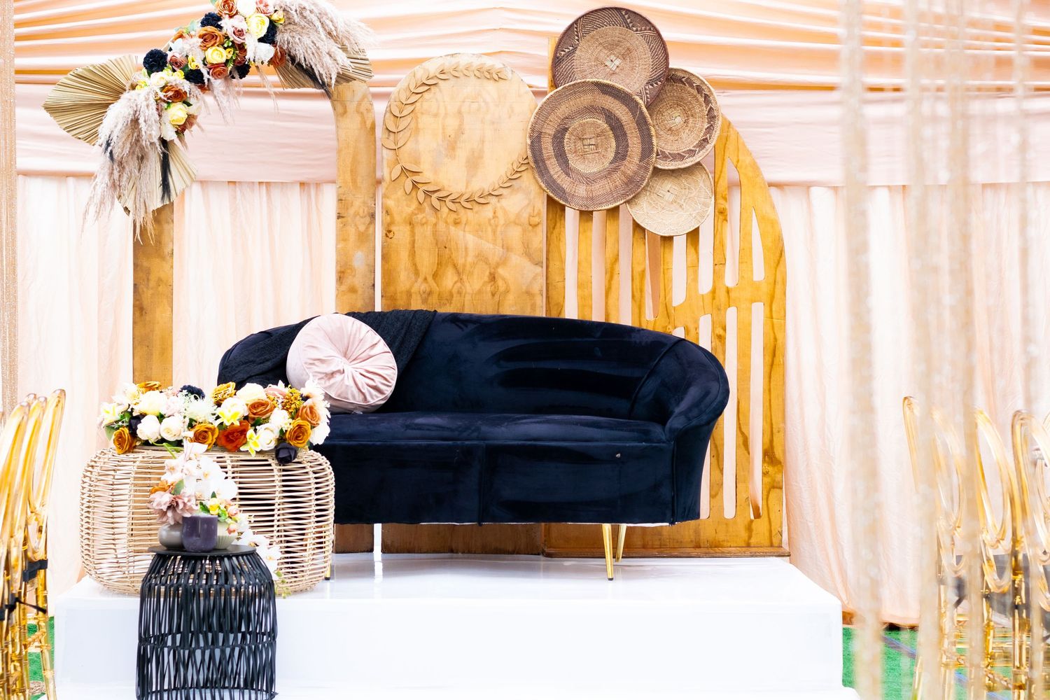 Decor of a traditional wedding which took place in Durban.