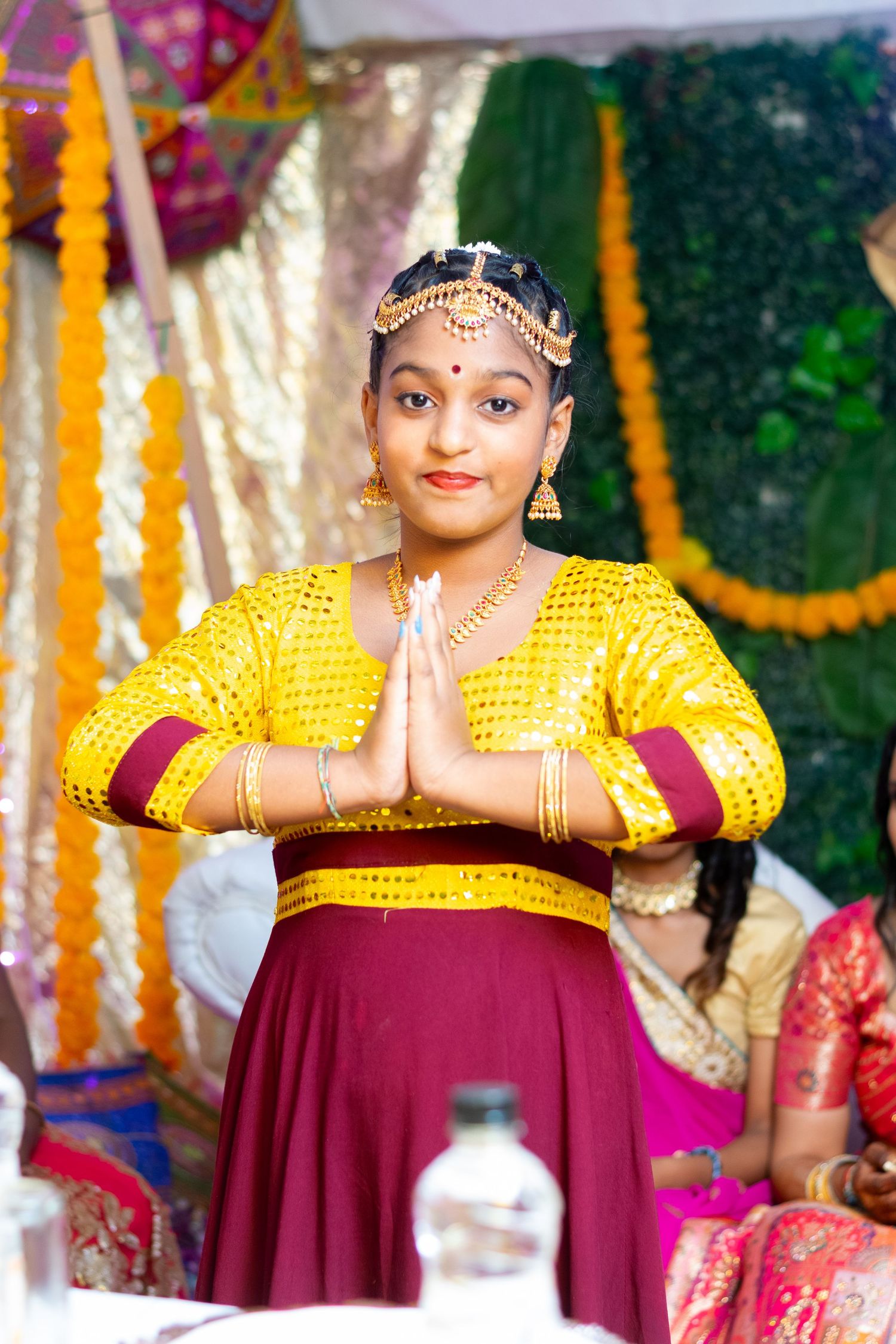 A woman praying during a Nelengu ceremony held in Durban.