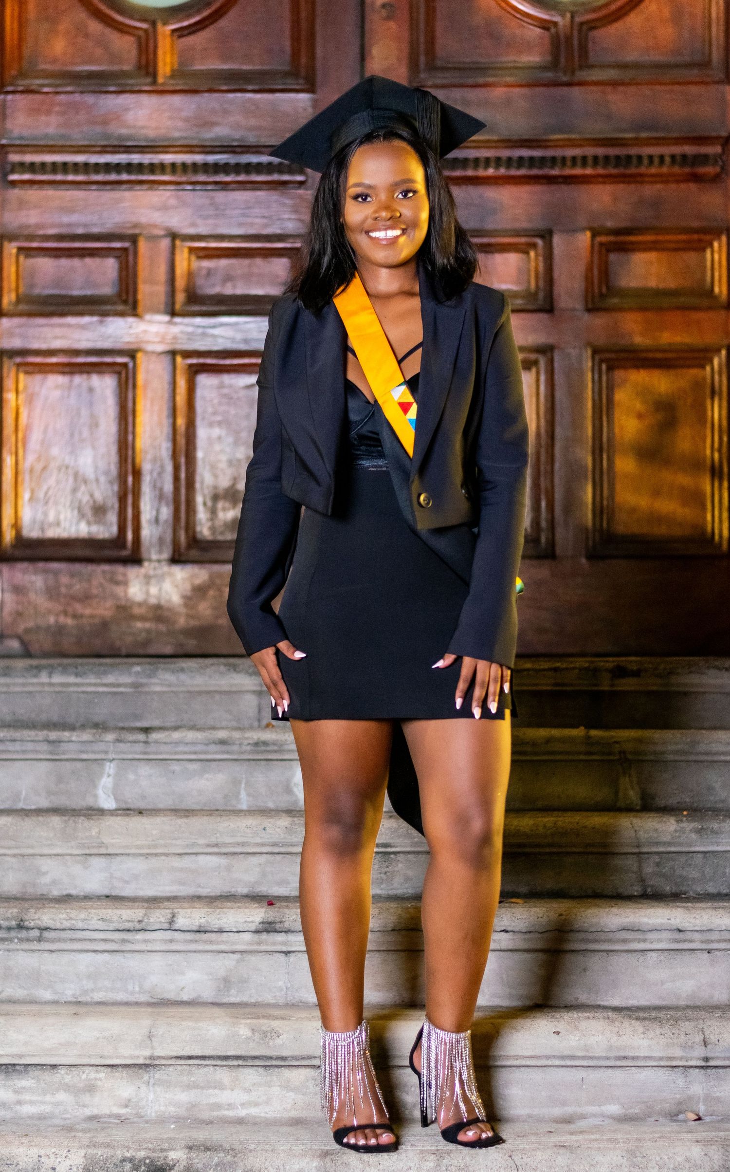 A graduate who participated in the graduation photoshoot.