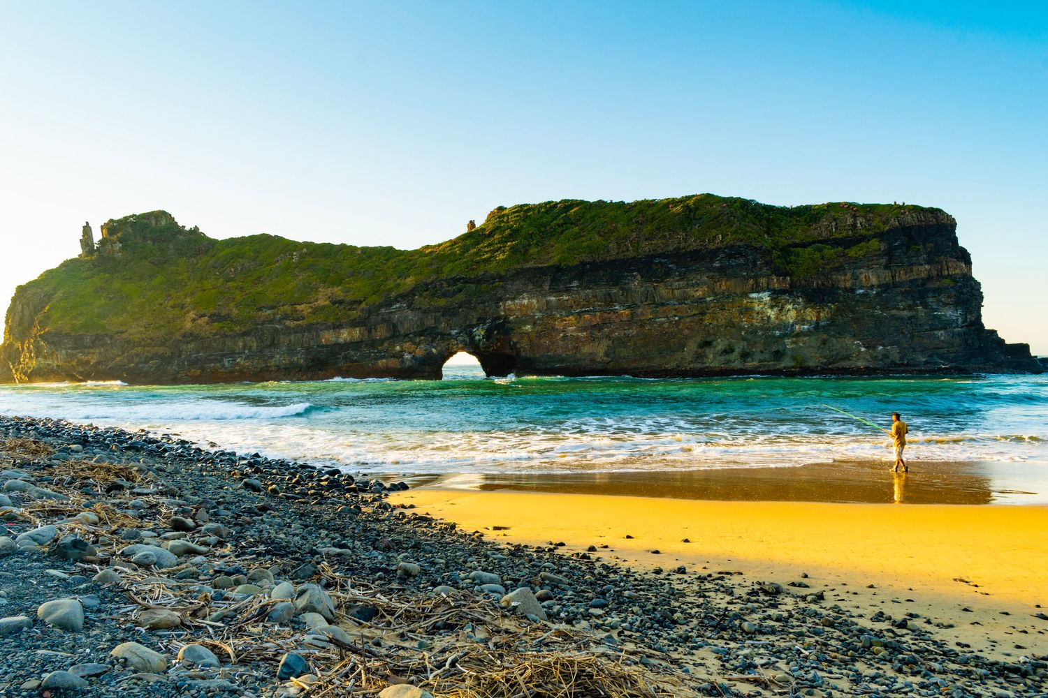Landscape image of Hole in The Wall, located in Coffee Bay, Eastern Cape.