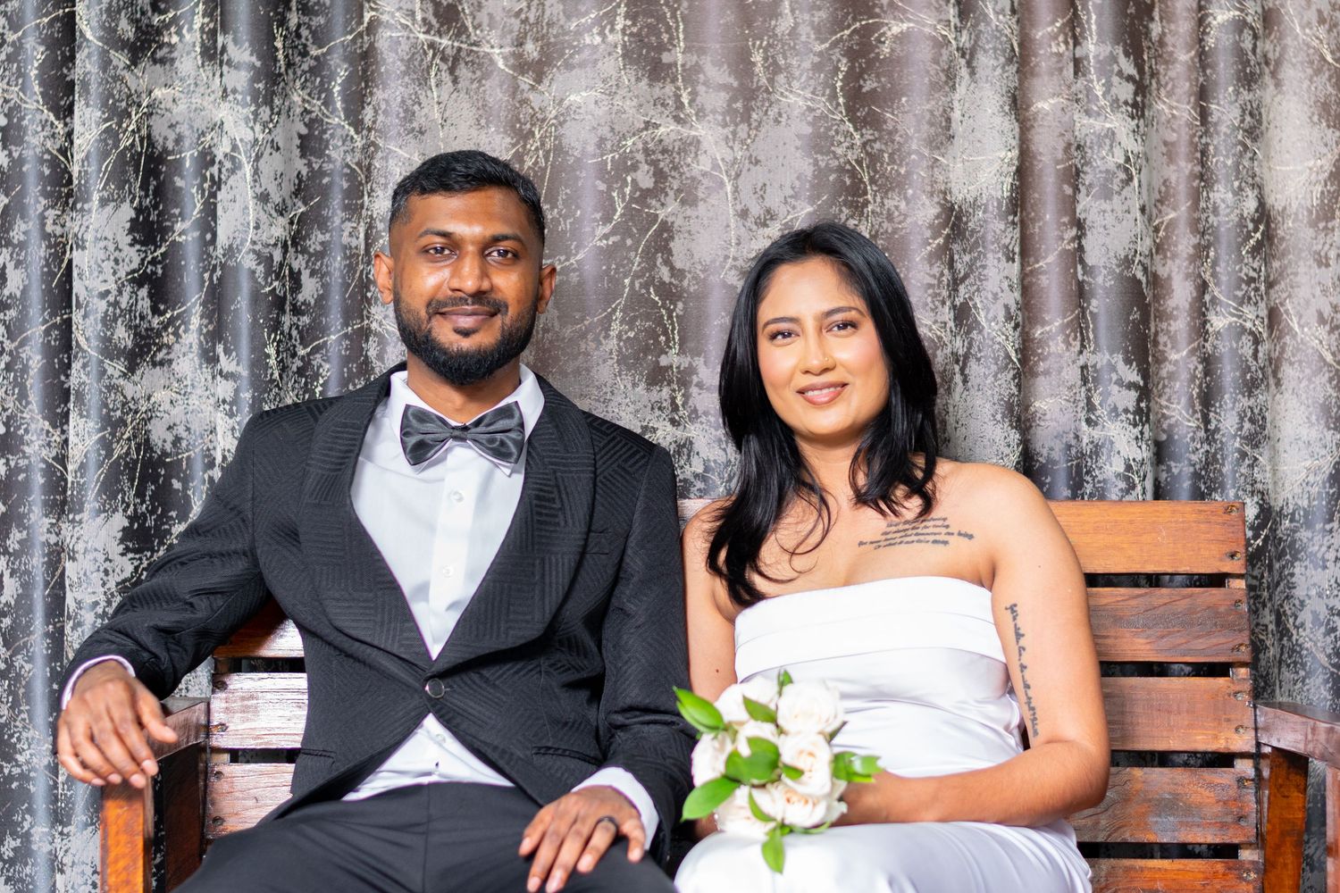 A couple during a marriage registration held in Durban.