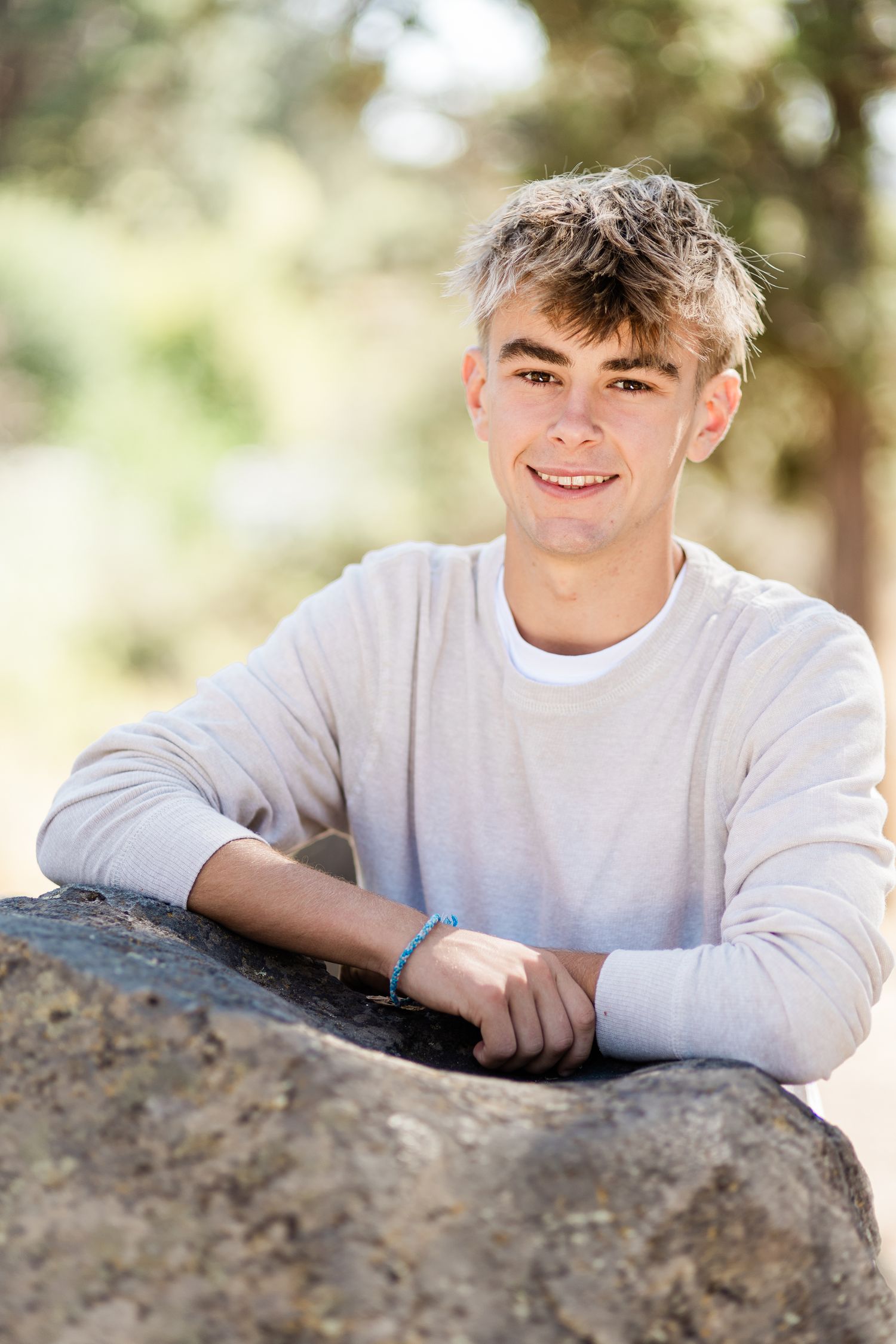 Senior portrait of a young man in Bend, Oregon