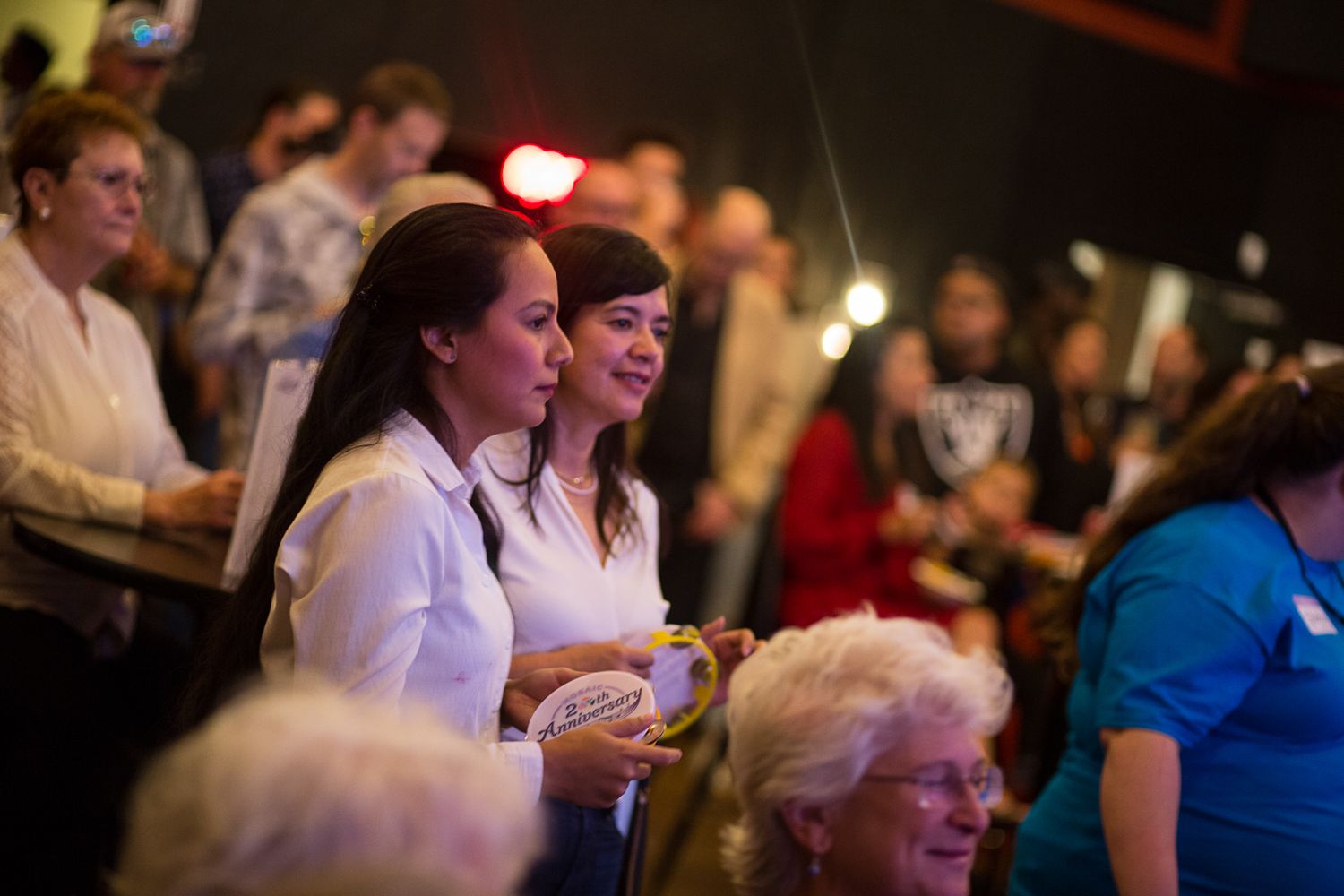 People at an event in Bend, Oregon