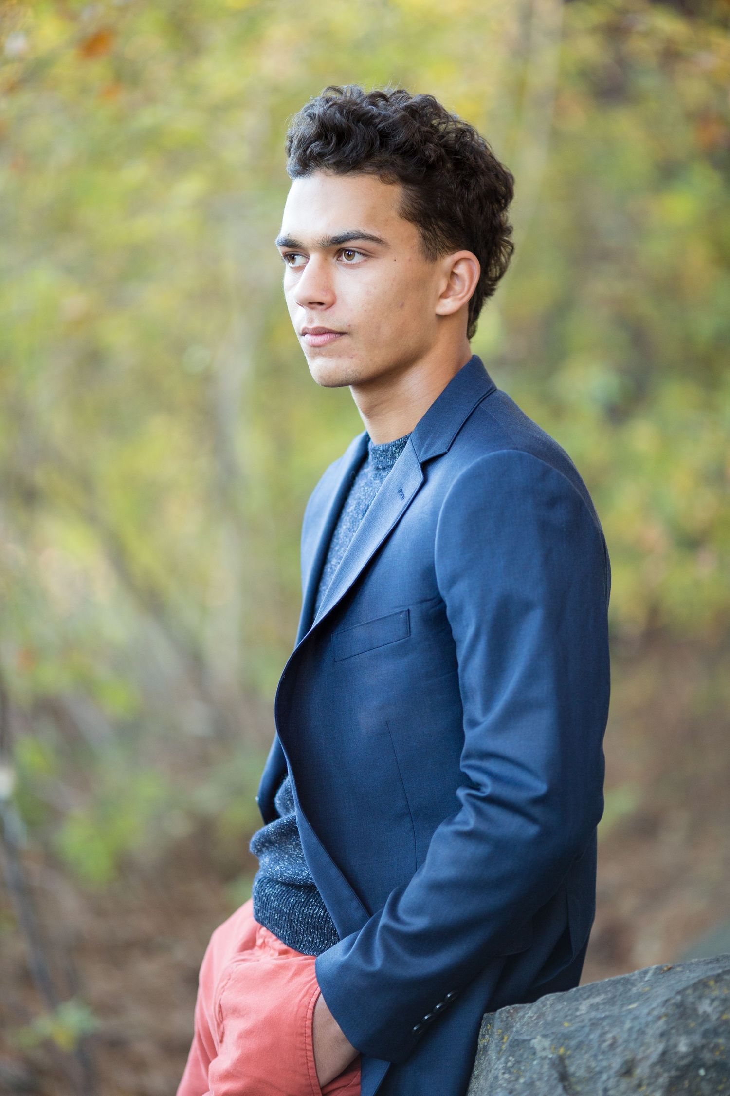 Senior portrait of a young man in Bend, Oregon