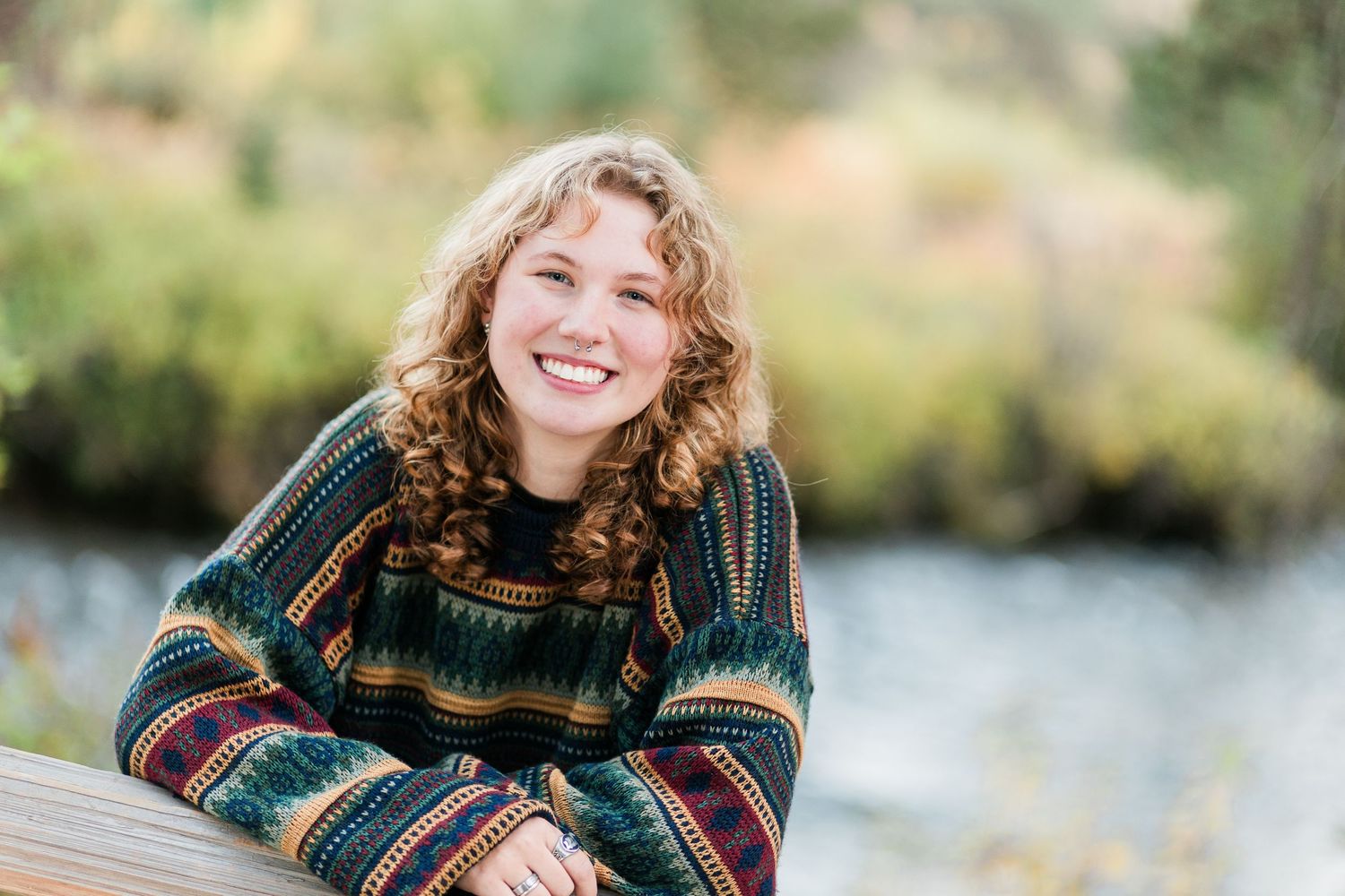 Senior photo of a young woman in Shevlin Park