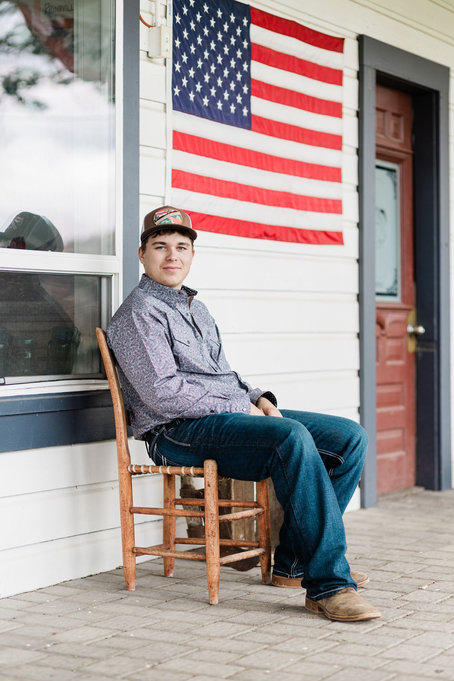 Senior portrait of a young man