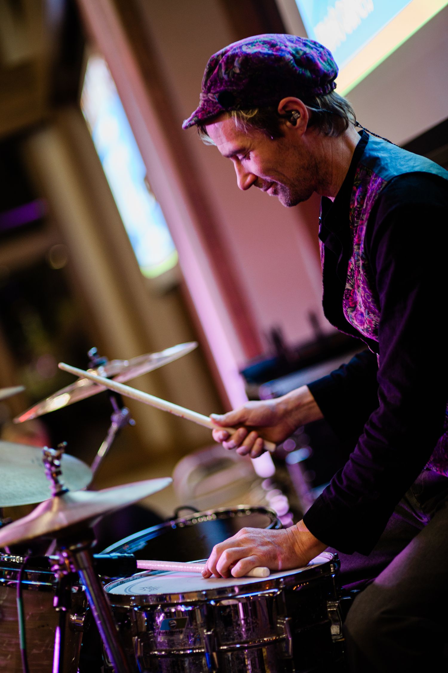 Musicians playing at an event at Tetherow Golf Club in Bend, Oregon