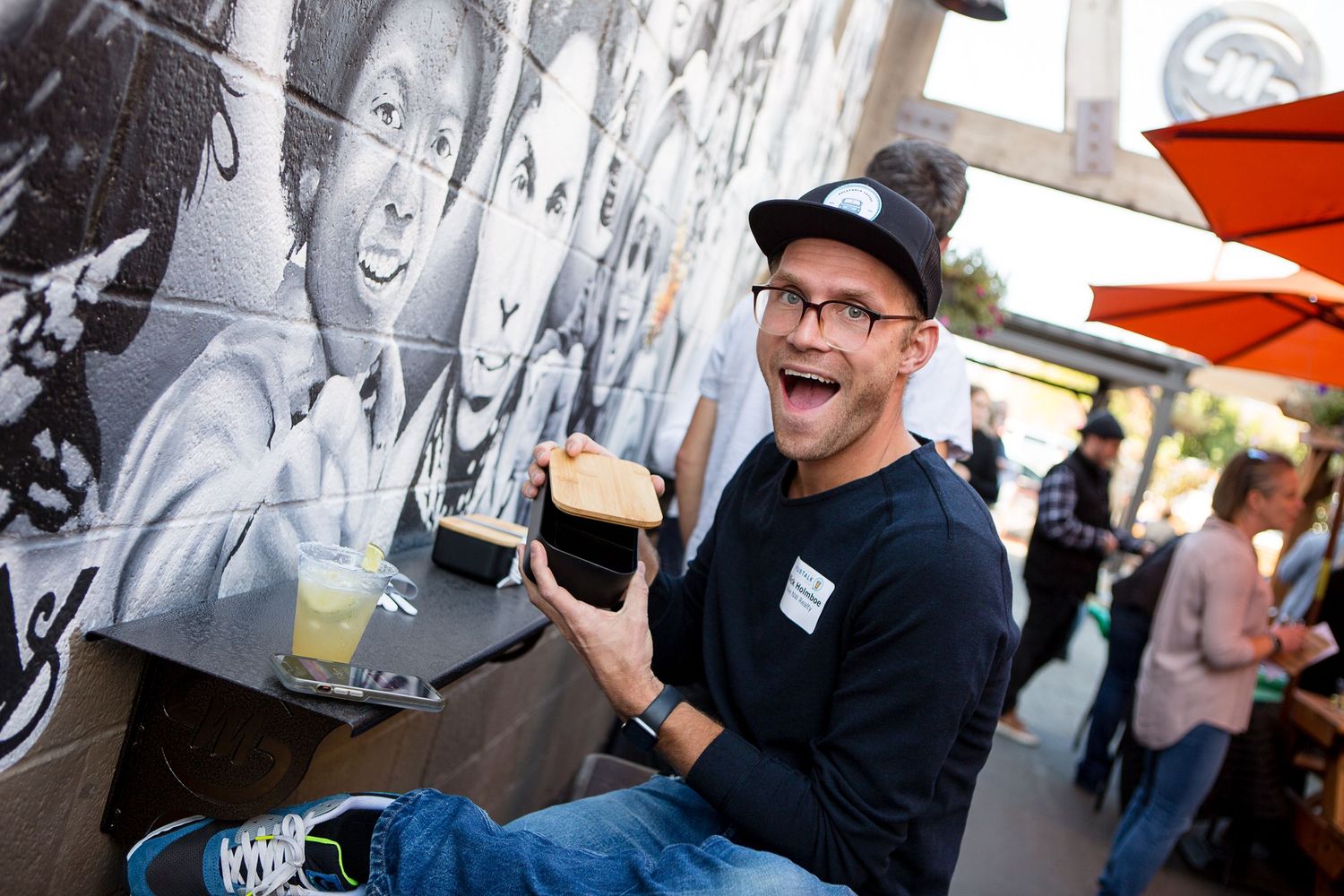 Man at an event in Bend, Oregon