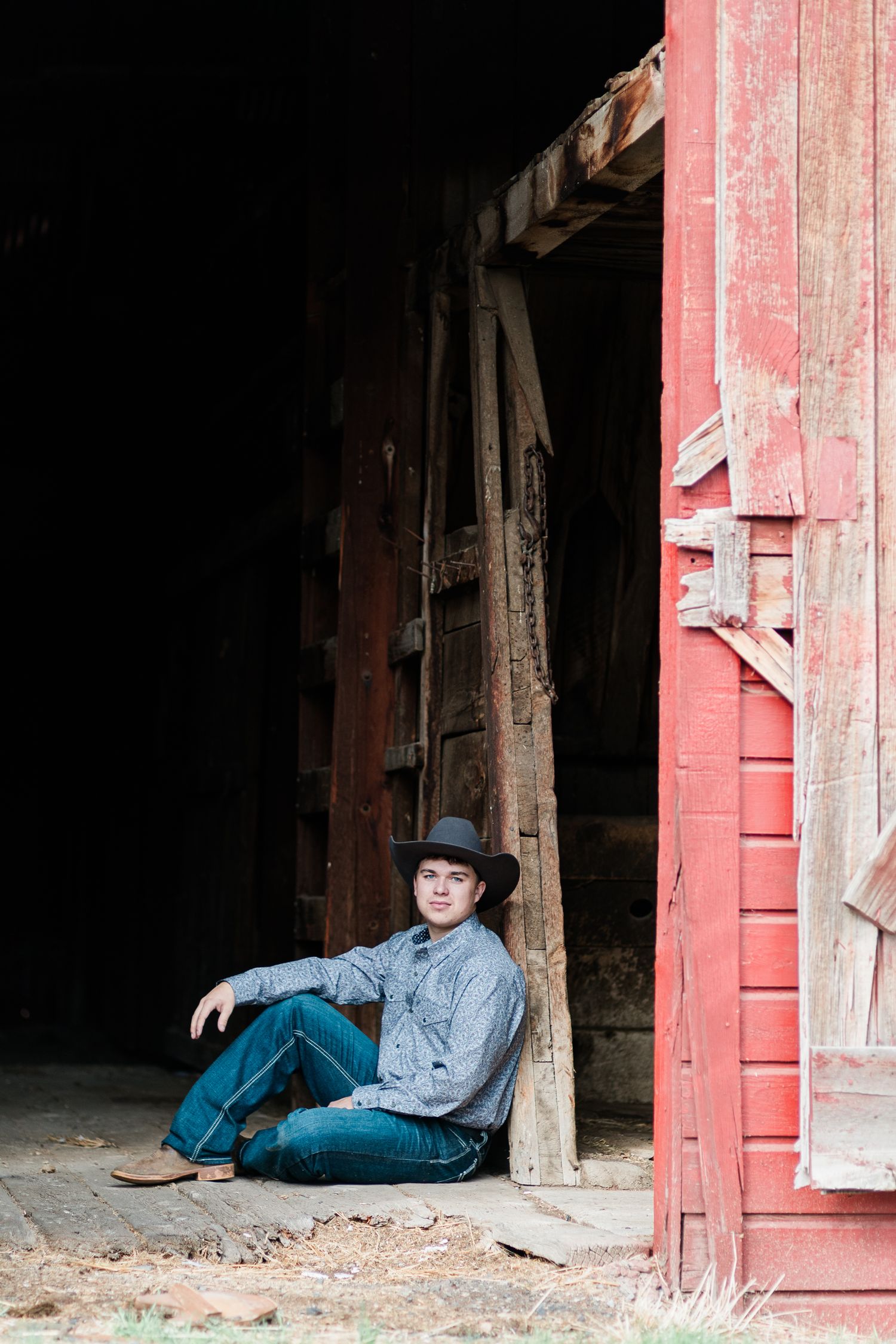 Senior portrait of a young man
