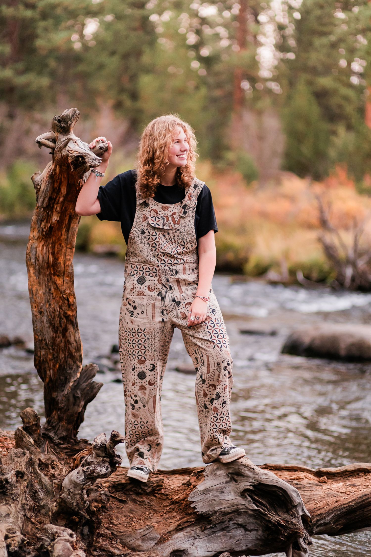 Senior portrait of a young woman at Shevlin Park