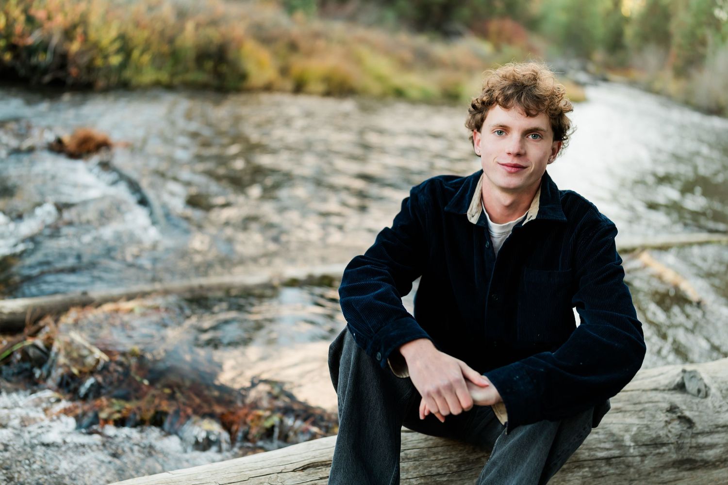 Senior photo of a young man