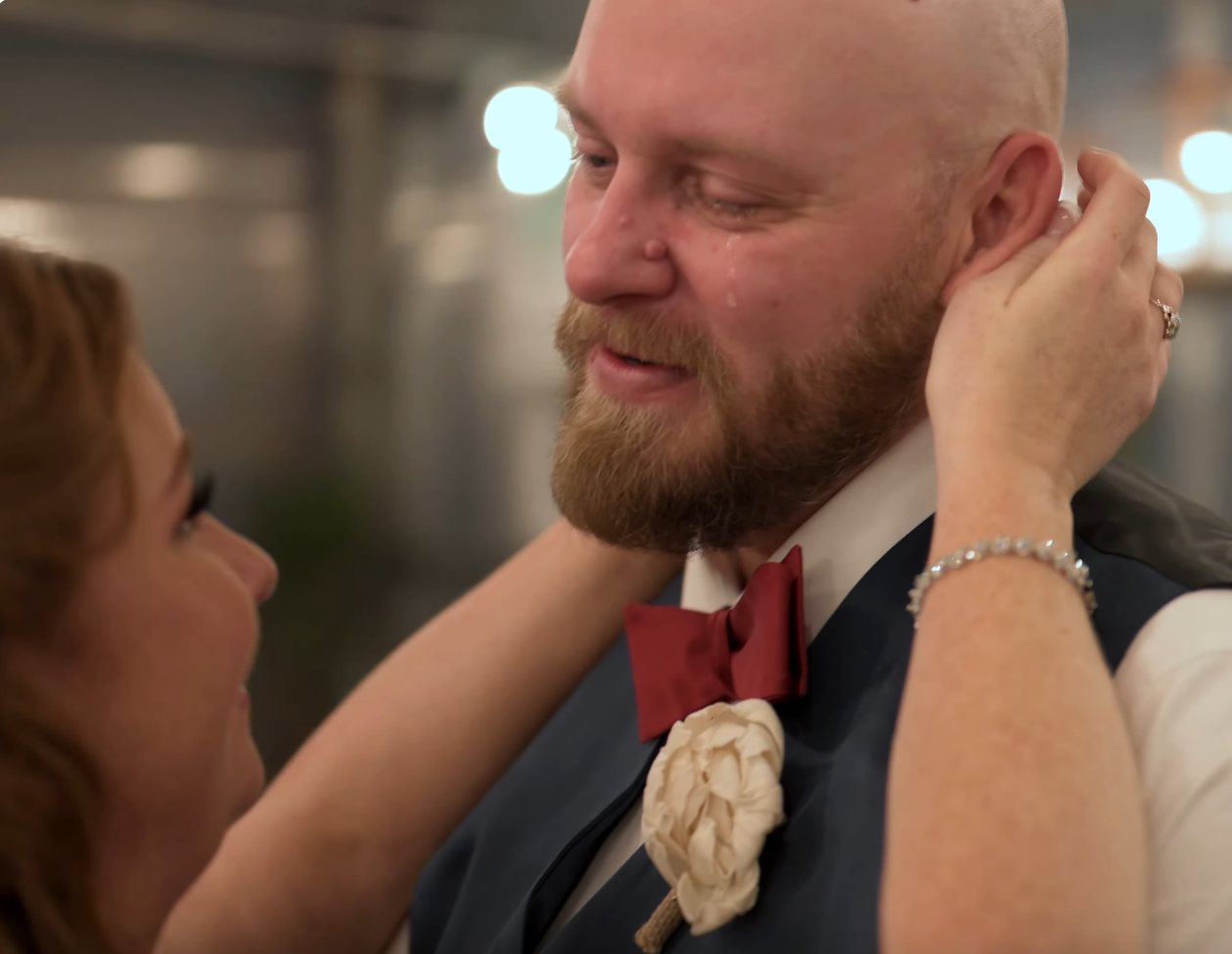Intimate wedding reception moments captured in warm indoor lighting.