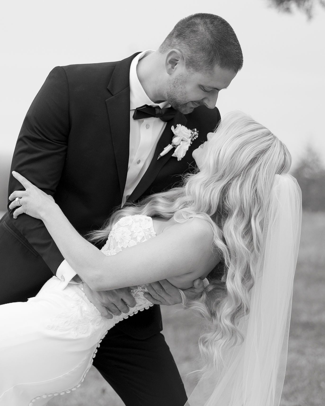Bride and groom first look moment at Bull Run Golf Course wedding, Northern VA